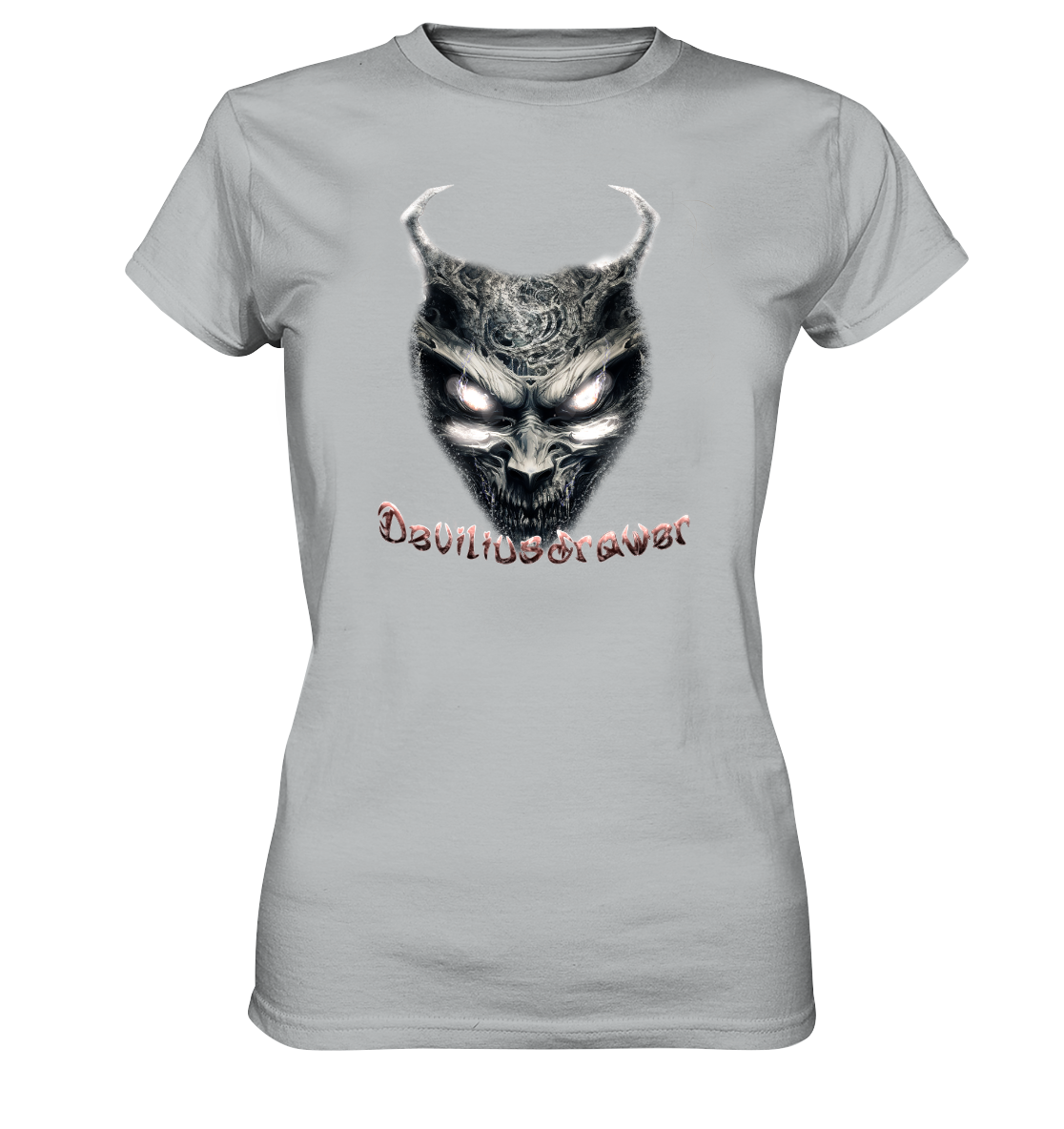 Deviliusdrawer Demonic Evil Zombie - Ladies Premium Shirt
