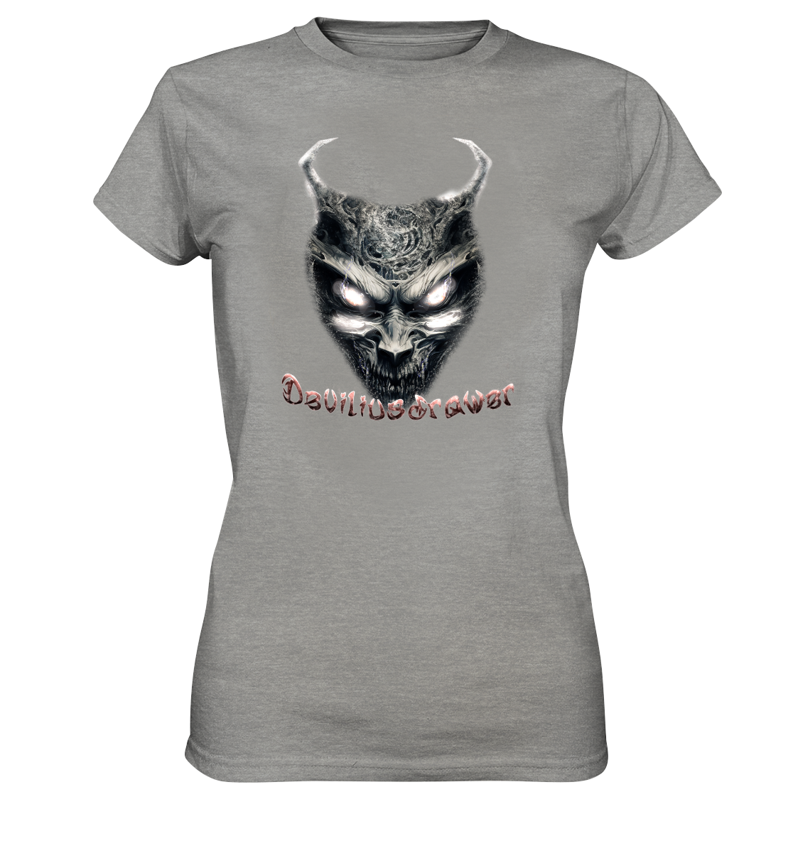 Deviliusdrawer Demonic Evil Zombie - Ladies Premium Shirt
