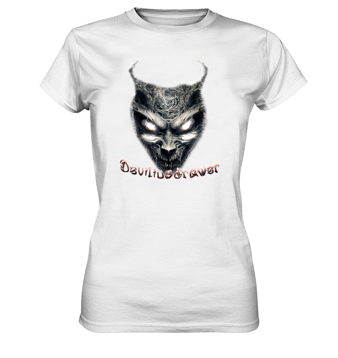 Deviliusdrawer Demonic Evil Zombie - Ladies Premium Shirt