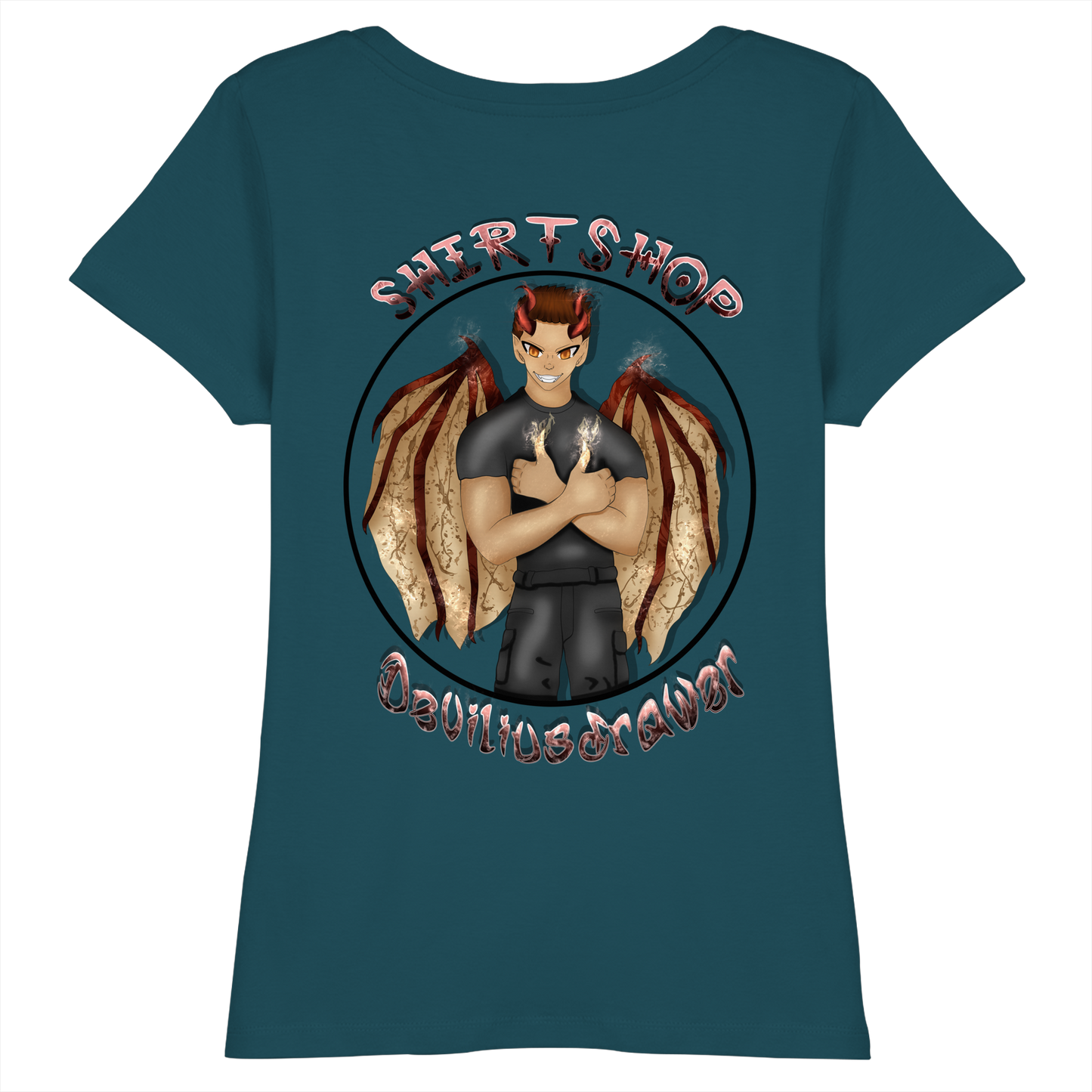 Deviliusdrawer Devilshop - Fitted Ladies Organic Shirt