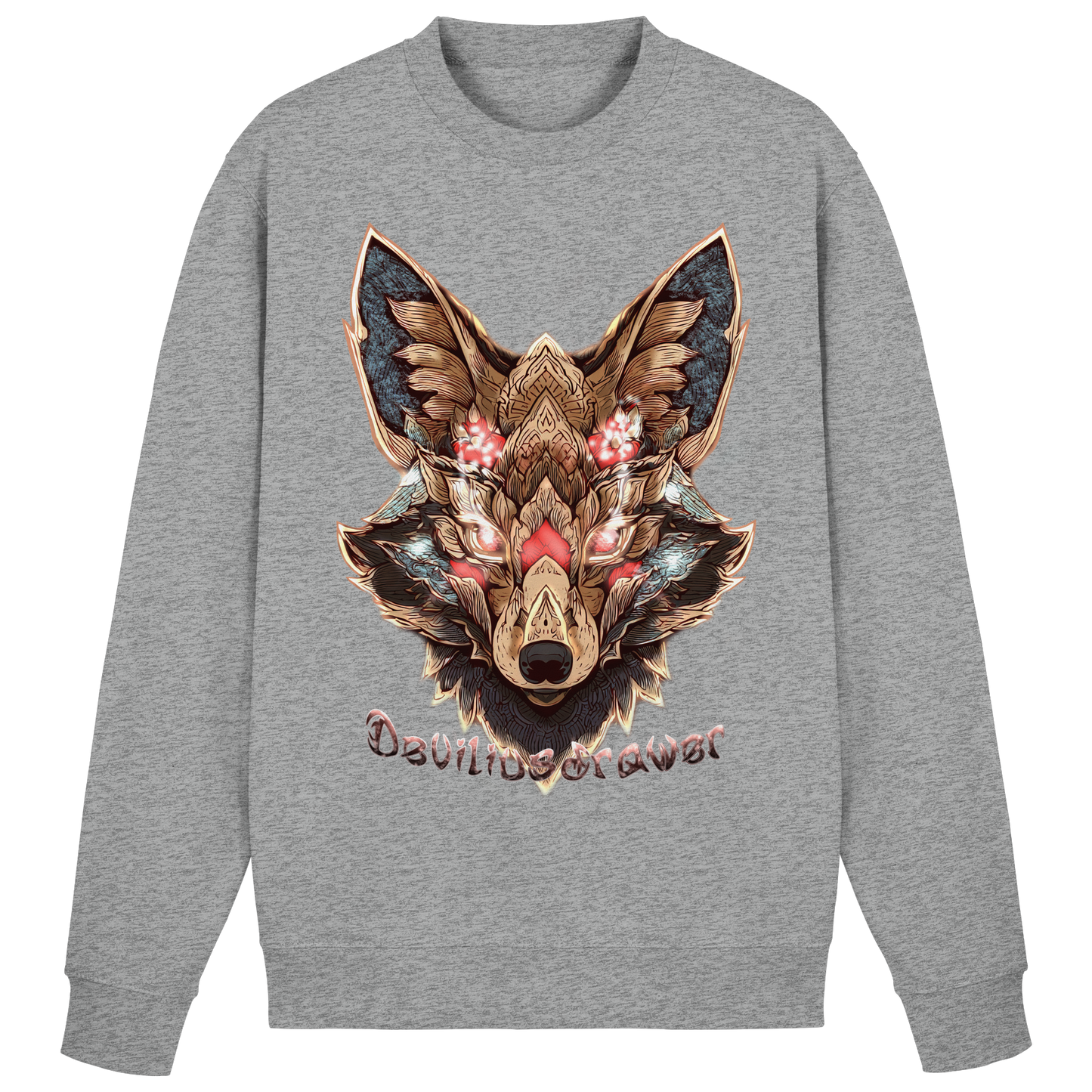 Deviliusdrawer Cristal Kitsune - Basic Sweatshirt