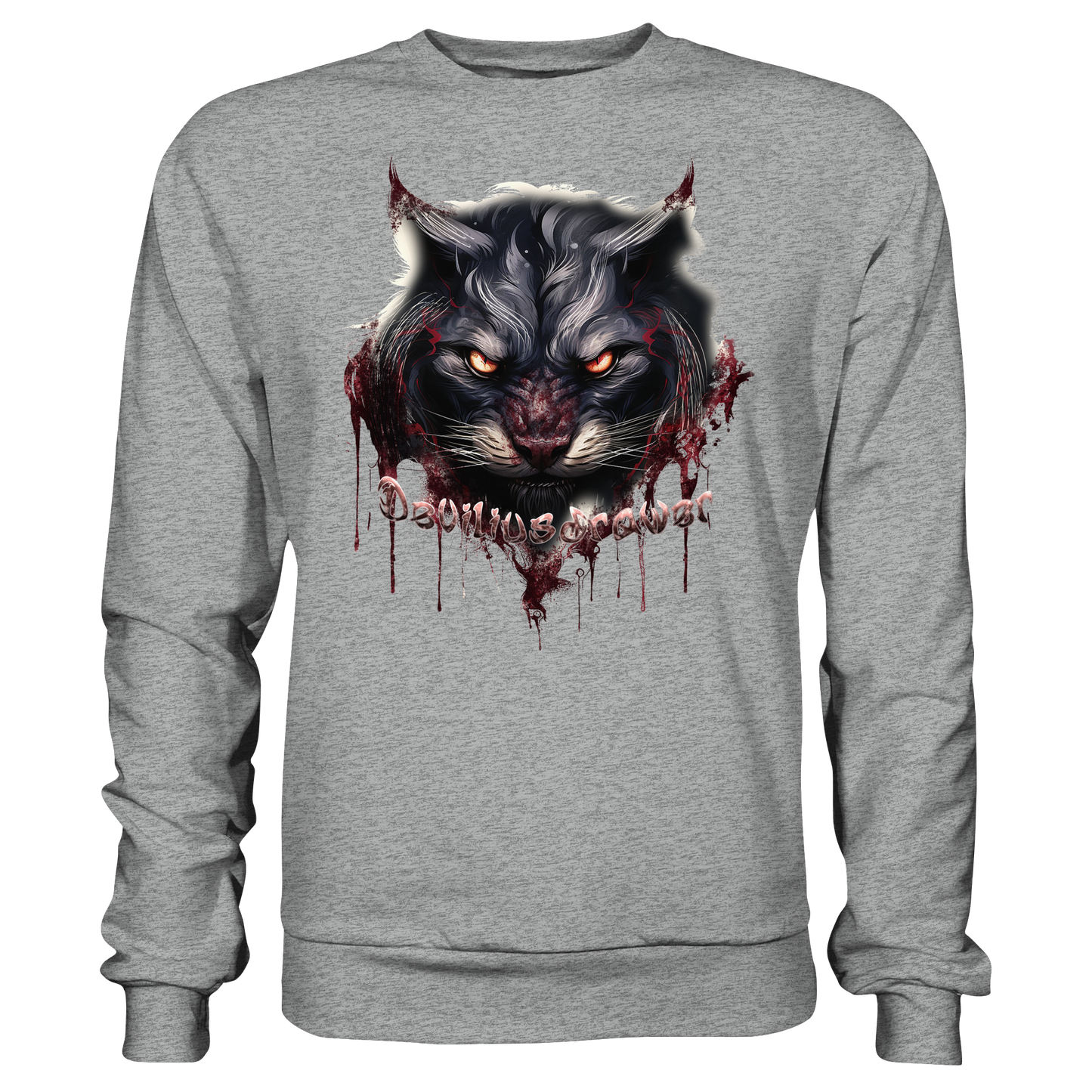 Deviliusdrawer Badass Cat - Basic Sweatshirt