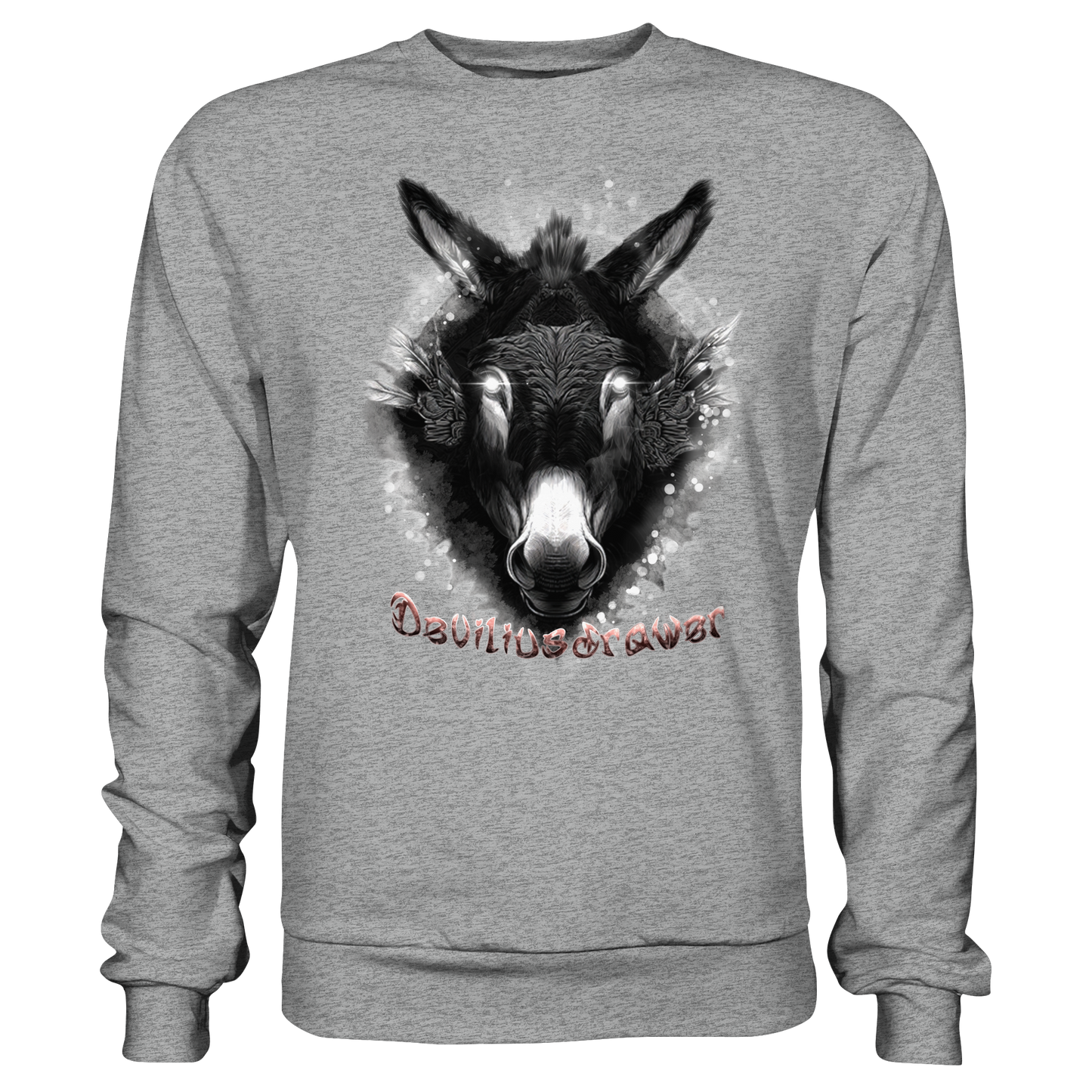 Deviliusdrawer Glowing Donkey - Basic Sweatshirt