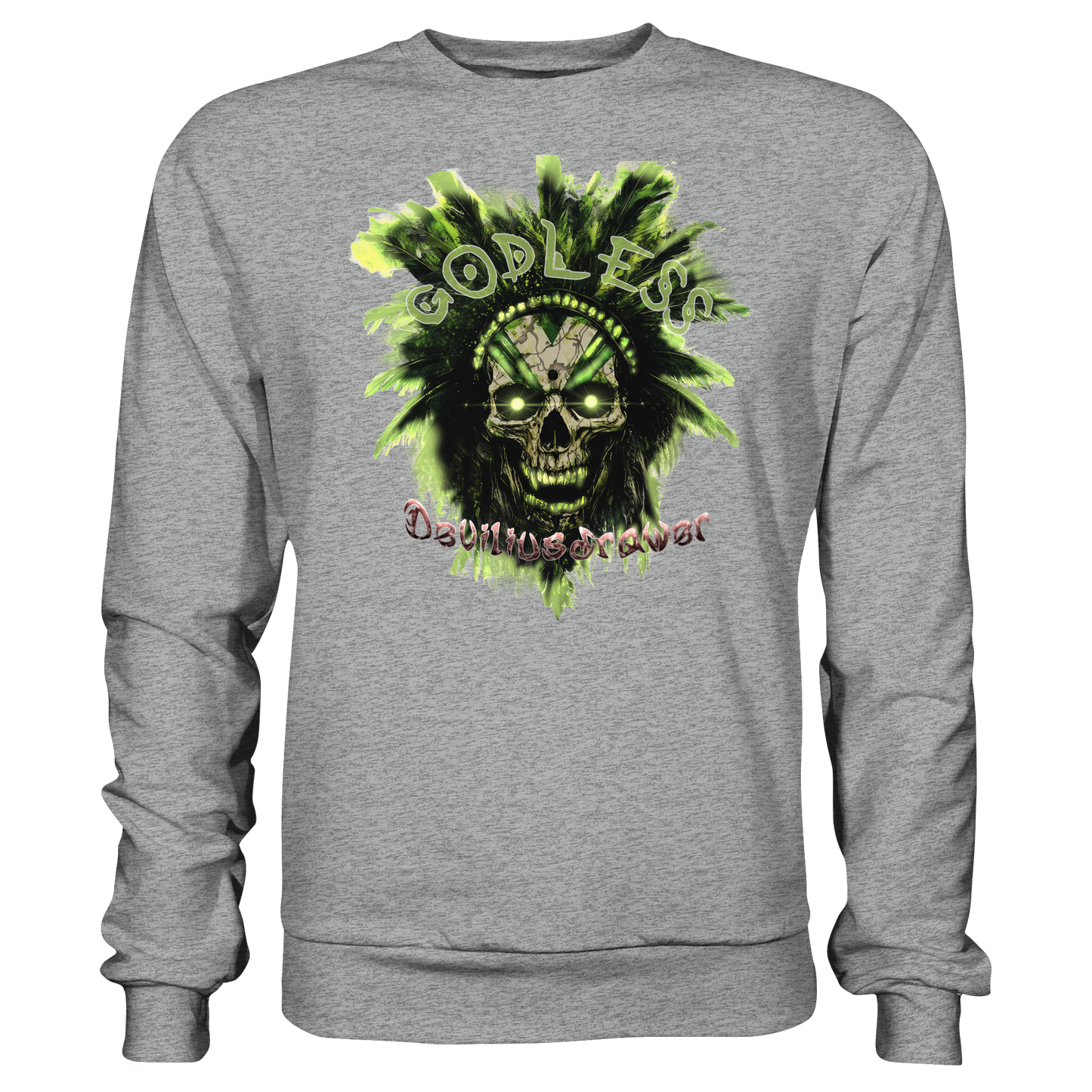 Deviliusdrawer Godless Skull - Basic Sweatshirt