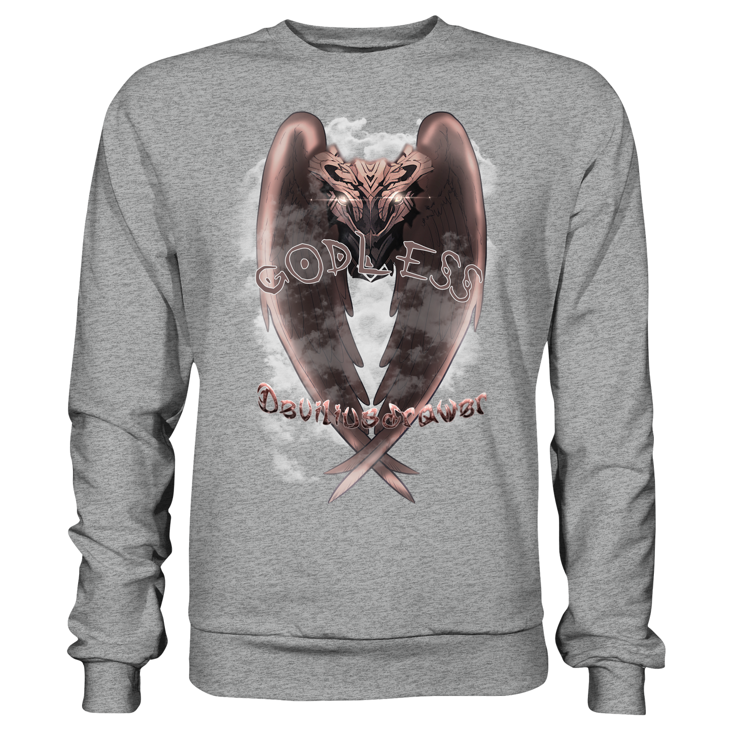 Deviliusdrawer Godless Owl - Basic Sweatshirt