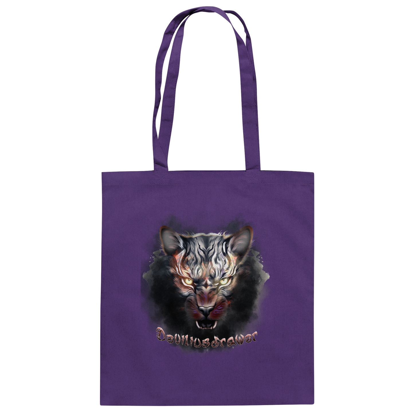 Deviliusdrawer Smoke Tiger - Baumwolltasche