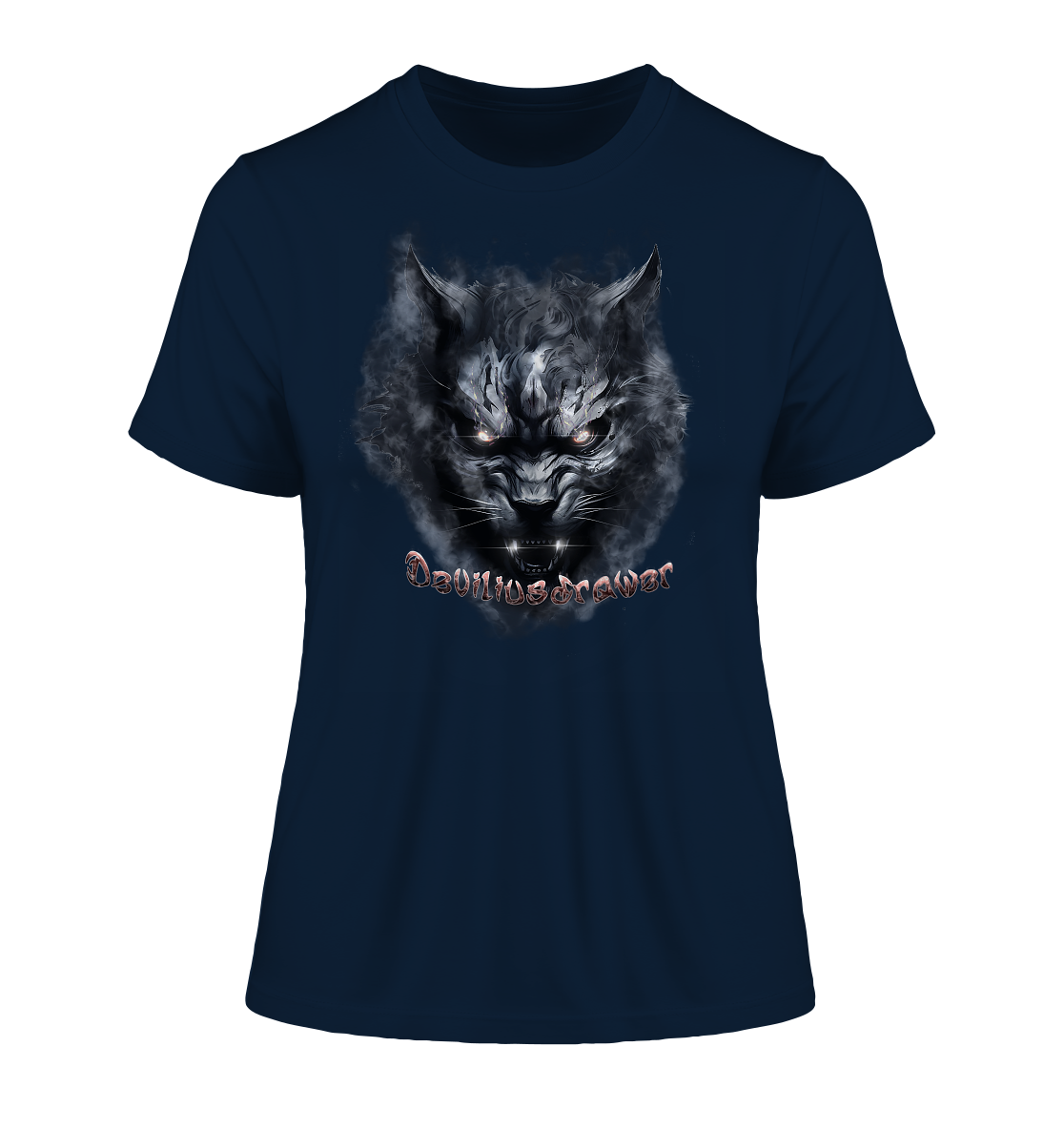 Deviliusdrawer Dark Beast Tiger - Fitted Ladies Organic Shirt