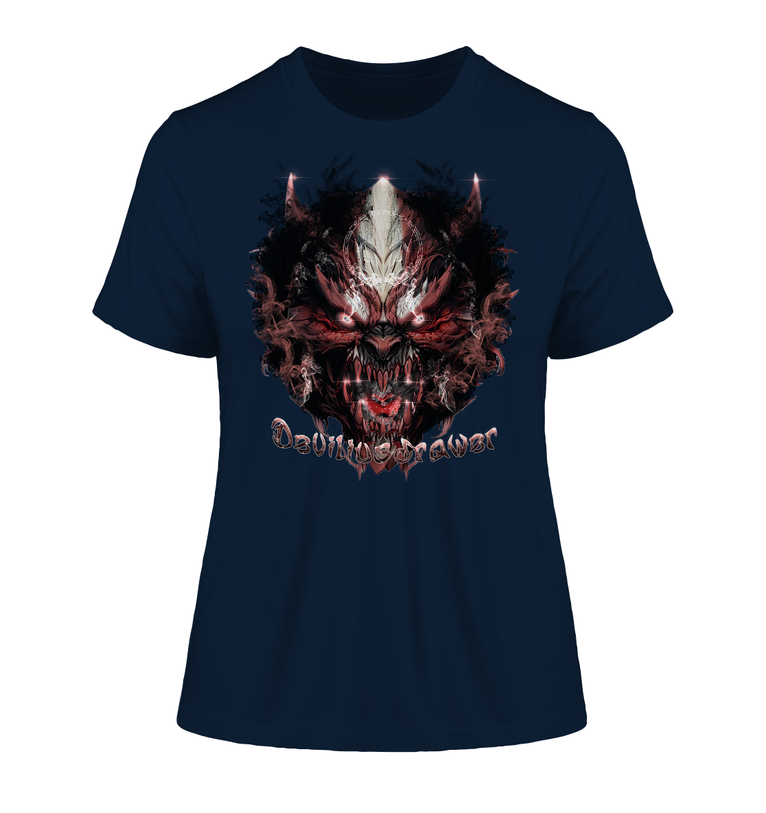 Deviliusdrawer Bloody Demon Vampire - Fitted Ladies Organic Shirt