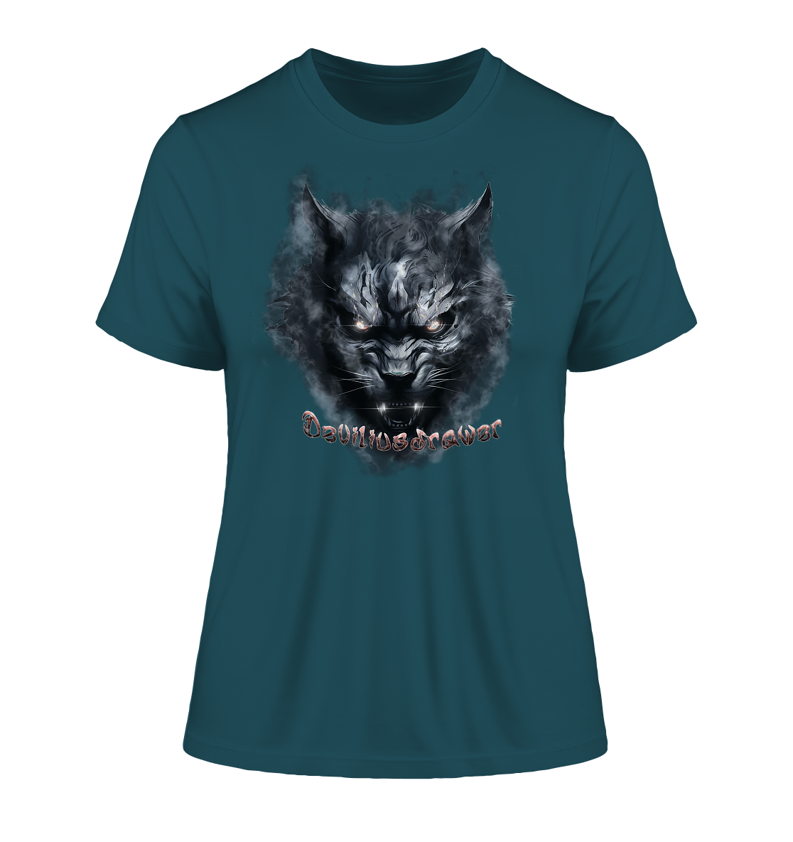 Deviliusdrawer Dark Beast Tiger - Fitted Ladies Organic Shirt
