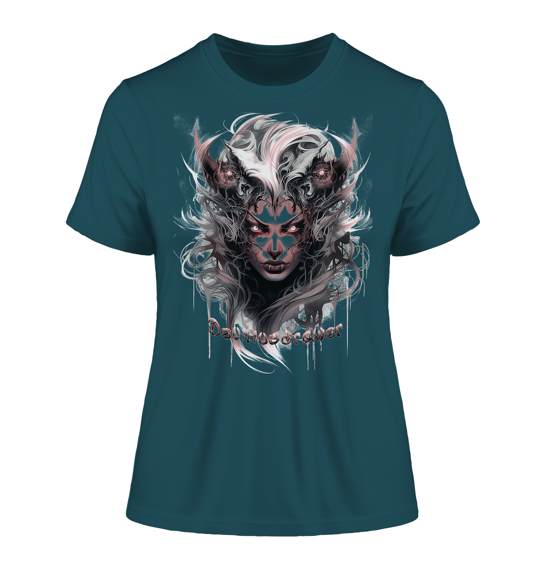 Deviliusdrawer Demonic Elf - Fitted Ladies Organic Shirt