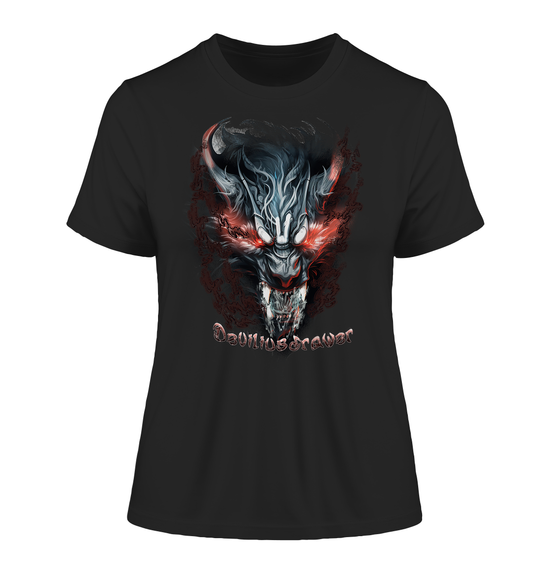 Deviliusdrawer Beast Wolf - Fitted Ladies Organic Shirt