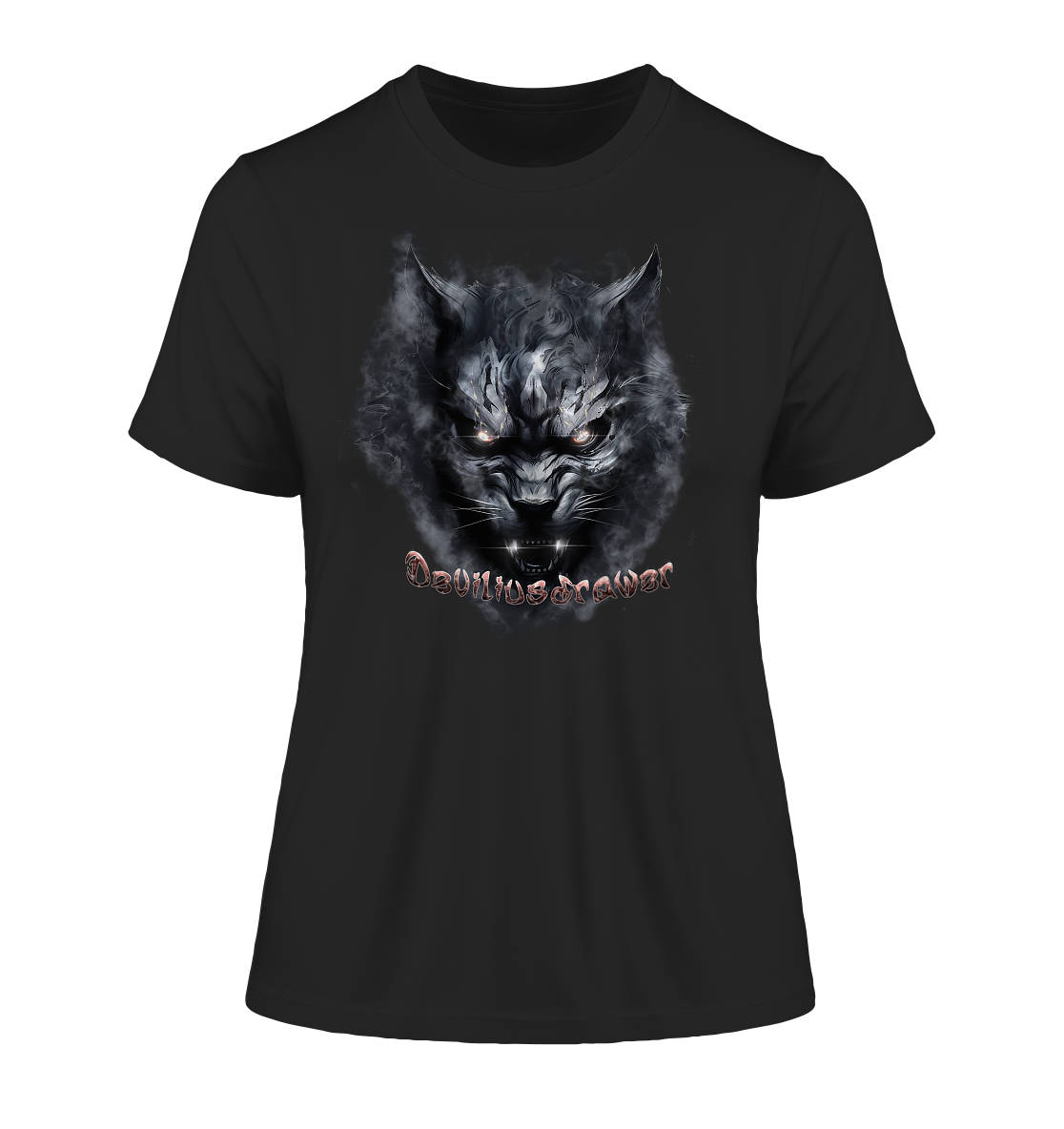 Deviliusdrawer Dark Beast Tiger - Fitted Ladies Organic Shirt