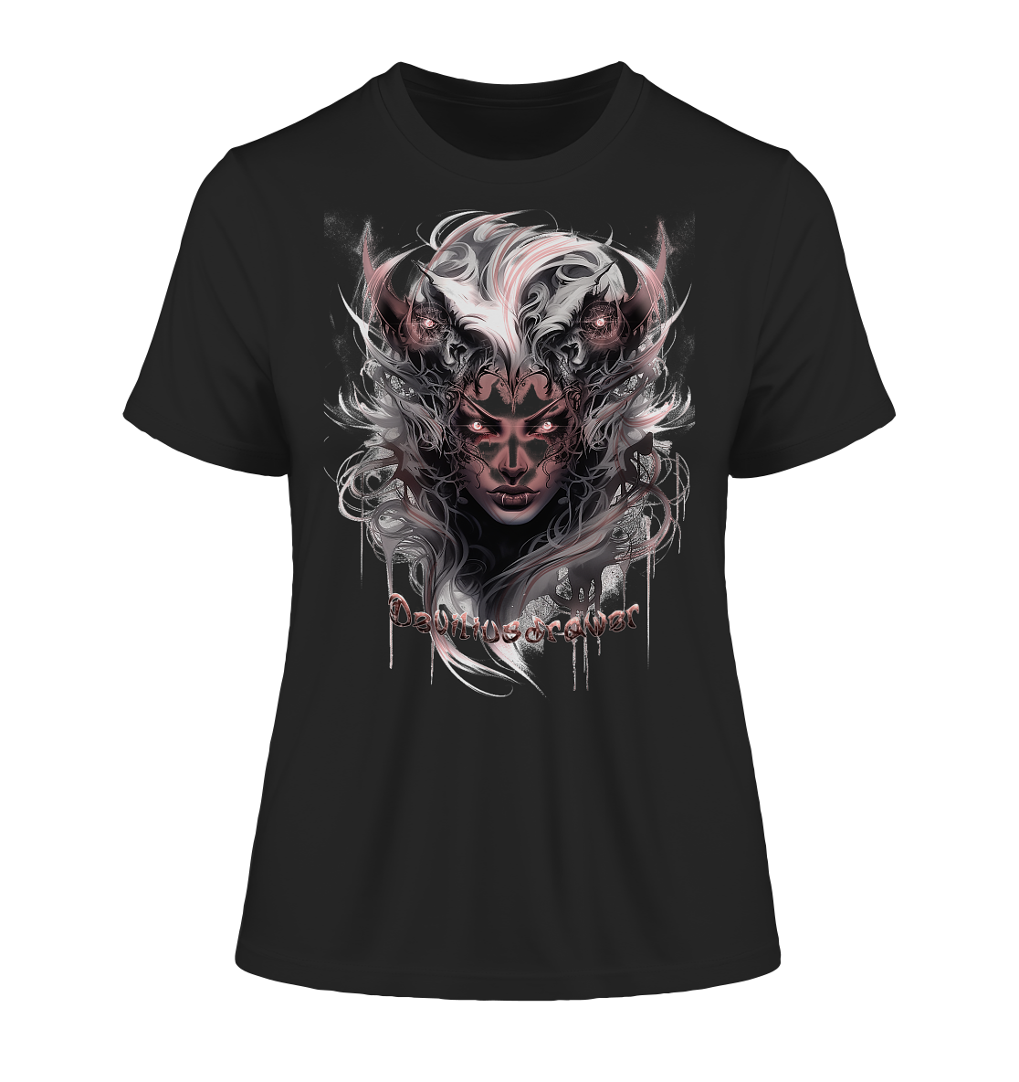 Deviliusdrawer Demonic Elf - Fitted Ladies Organic Shirt