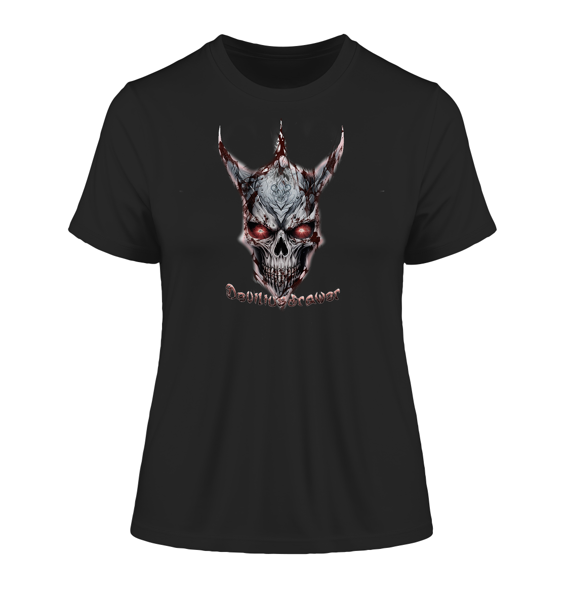 Deviliusdrawer Bloody Skeleton - Fitted Ladies Organic Shirt