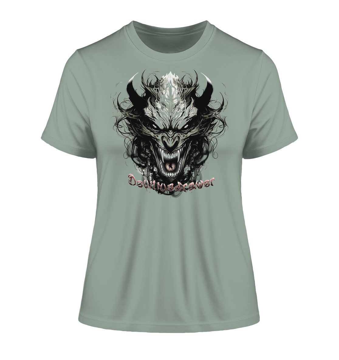 Deviliusdrawer Devil Vampire - Fitted Ladies Organic Shirt