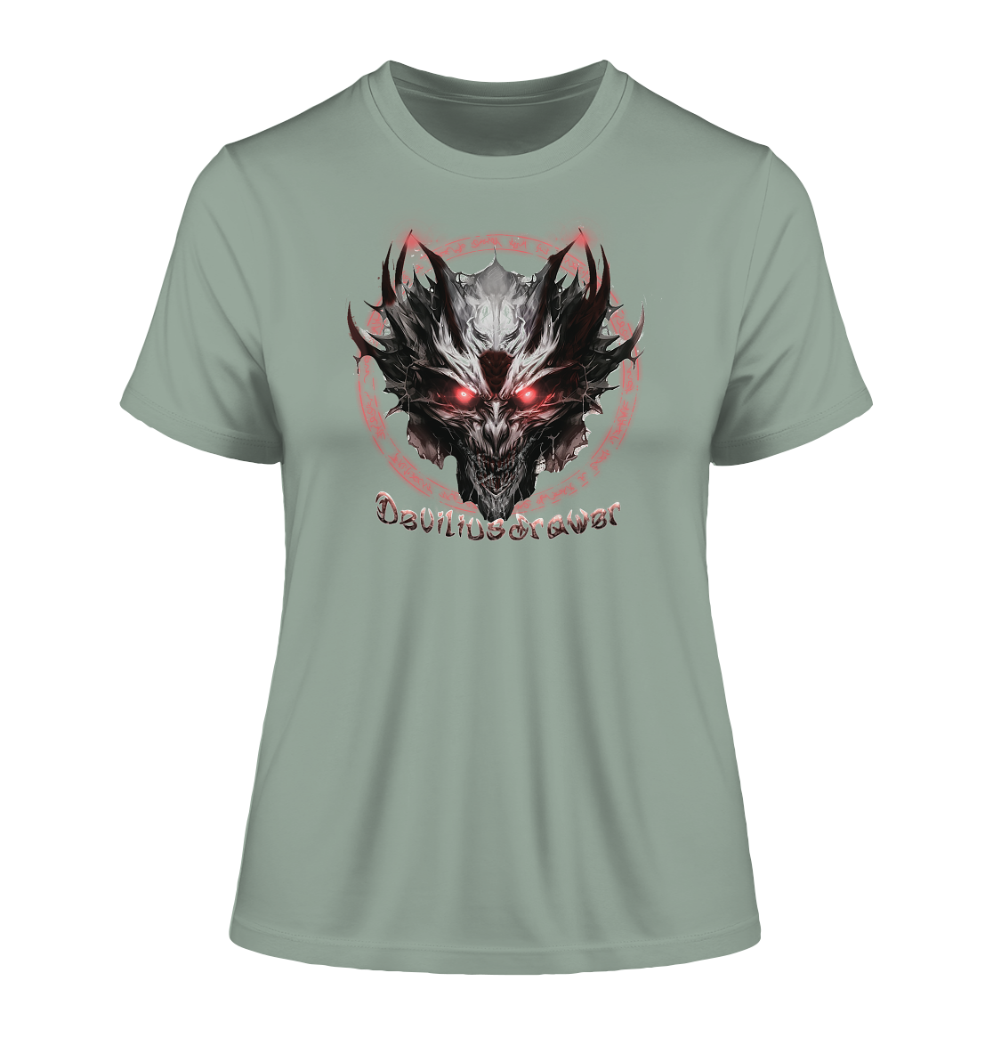 Deviliusdrawer Magic Glow Devil - Fitted Ladies Organic Shirt