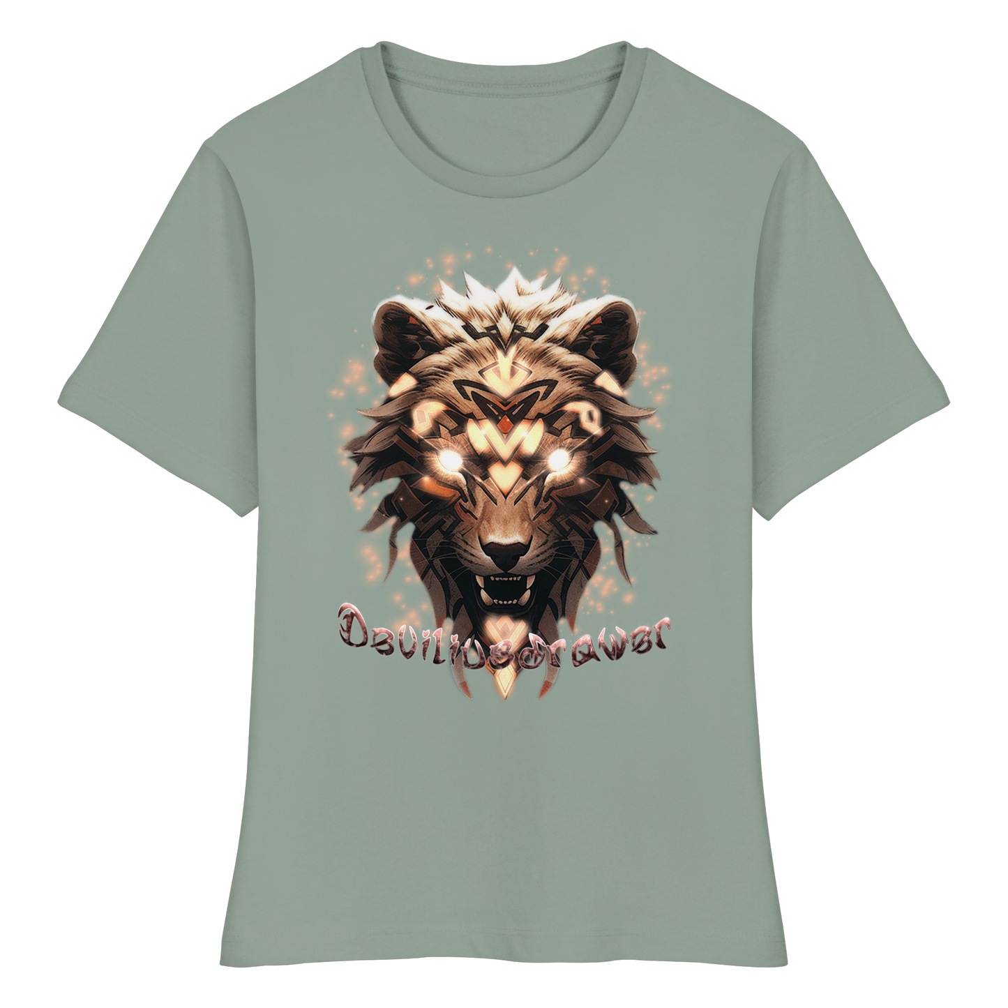Deviliusdrawer Gold Weartiger - Fitted Ladies Organic Shirt