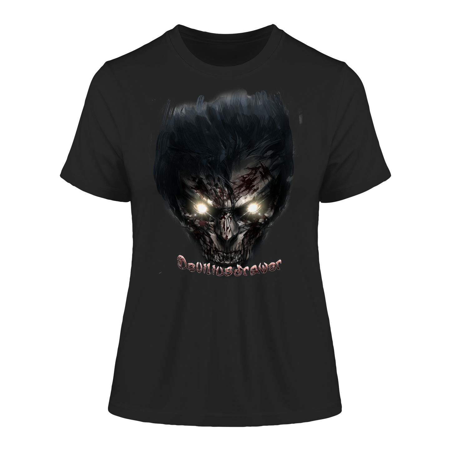 Deviliusdrawer Dark Zombie - Fitted Ladies Organic Shirt