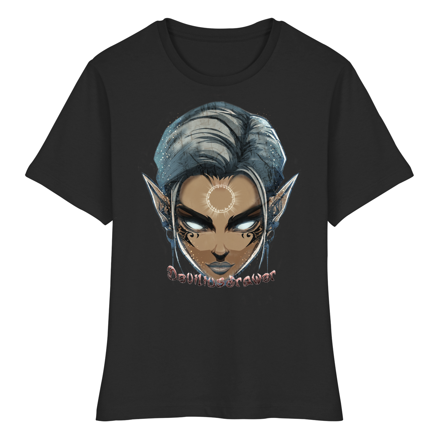 Deviliusdrawer Magician Elf - Fitted Ladies Organic Shirt