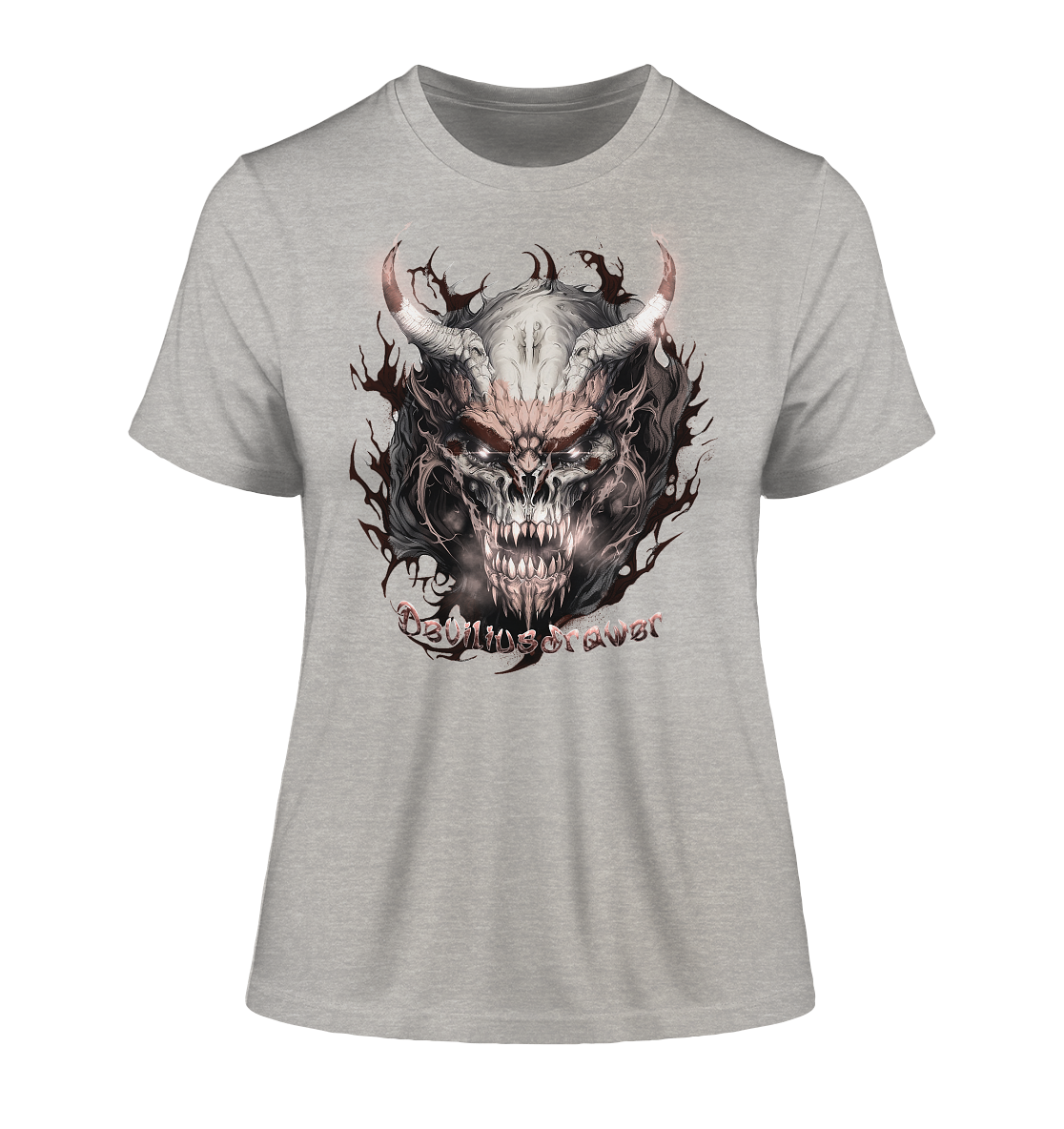 Deviliusdrawer Beast Demon - Fitted Ladies Organic Shirt