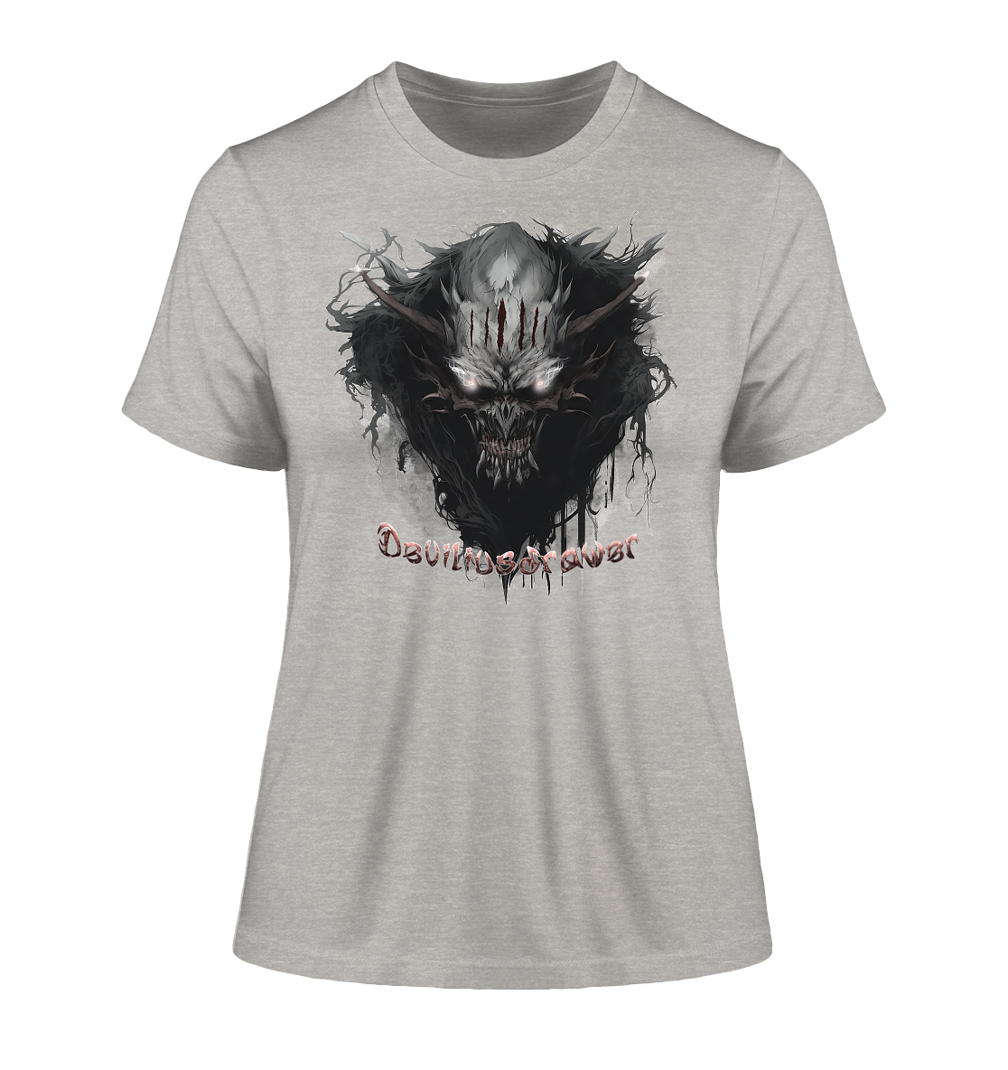 Deviliusdrawer Dark Smoke Demon - Fitted Ladies Organic Shirt