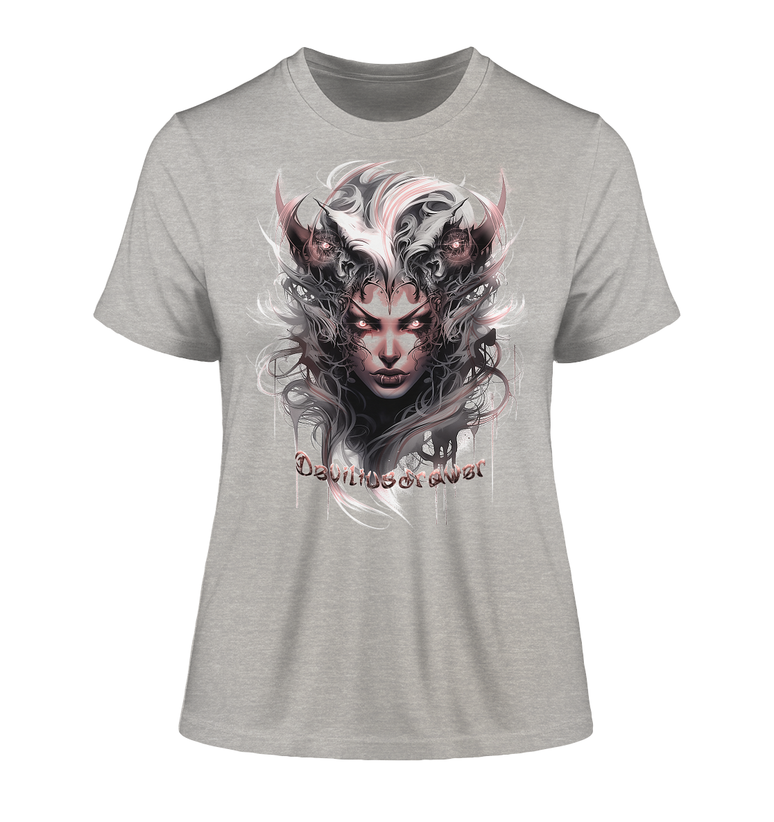 Deviliusdrawer Demonic Elf - Fitted Ladies Organic Shirt