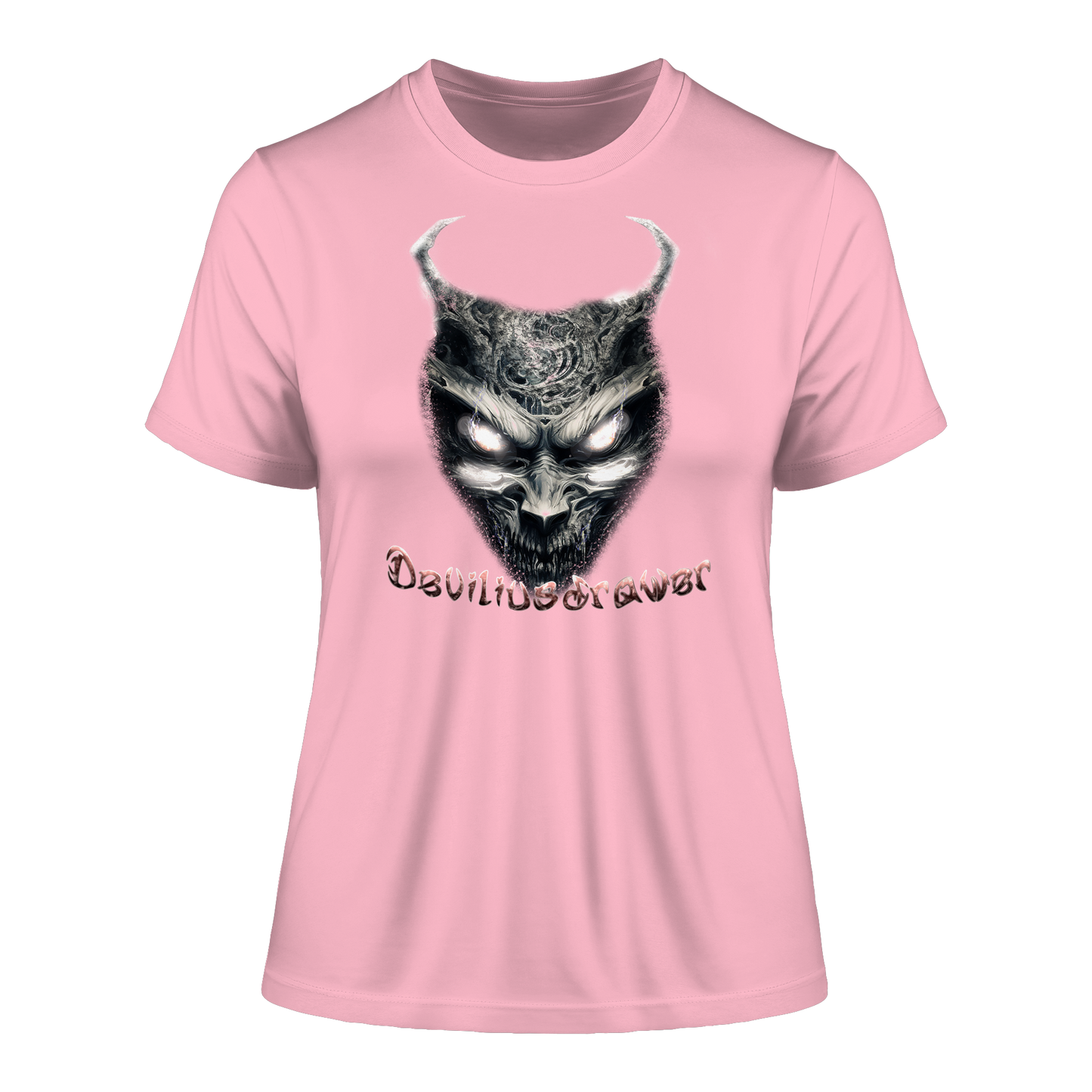 Deviliusdrawer Demonic Evil Zombie - Fitted Ladies Organic Shirt
