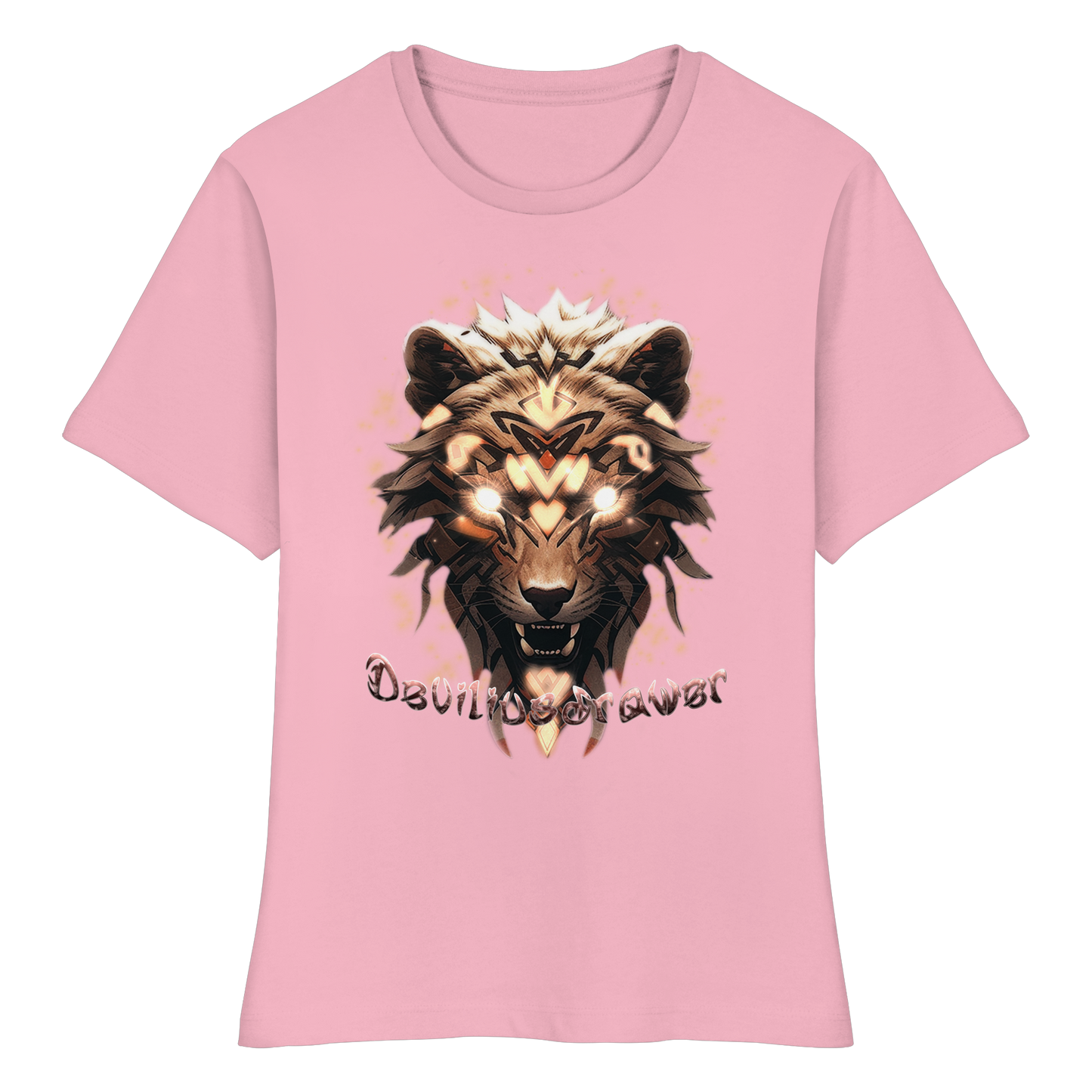 Deviliusdrawer Gold Weartiger - Fitted Ladies Organic Shirt