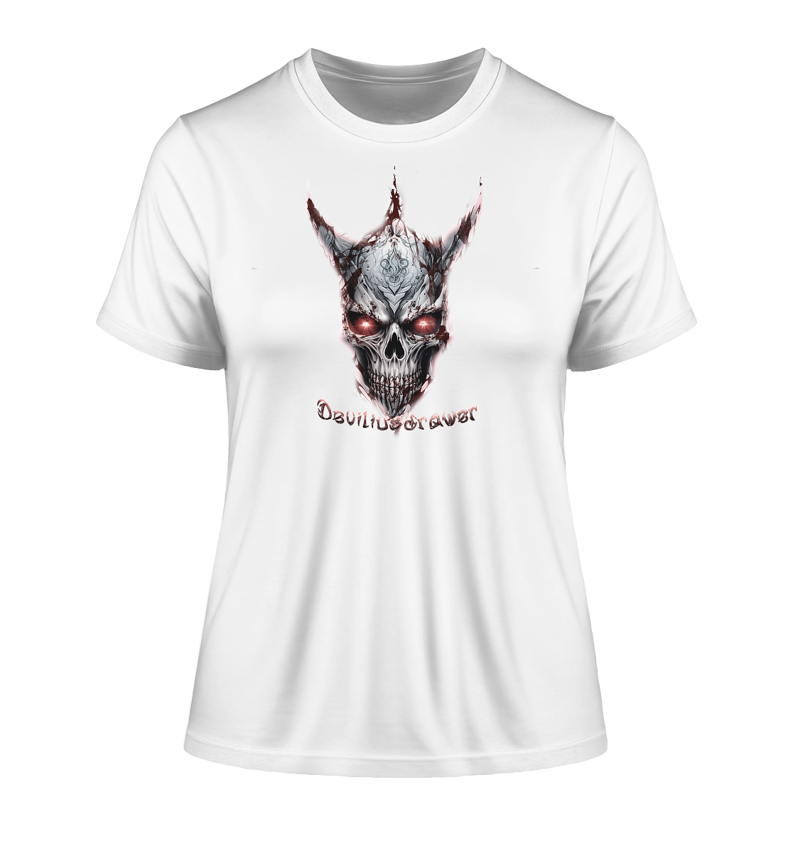 Deviliusdrawer Bloody Skeleton - Fitted Ladies Organic Shirt