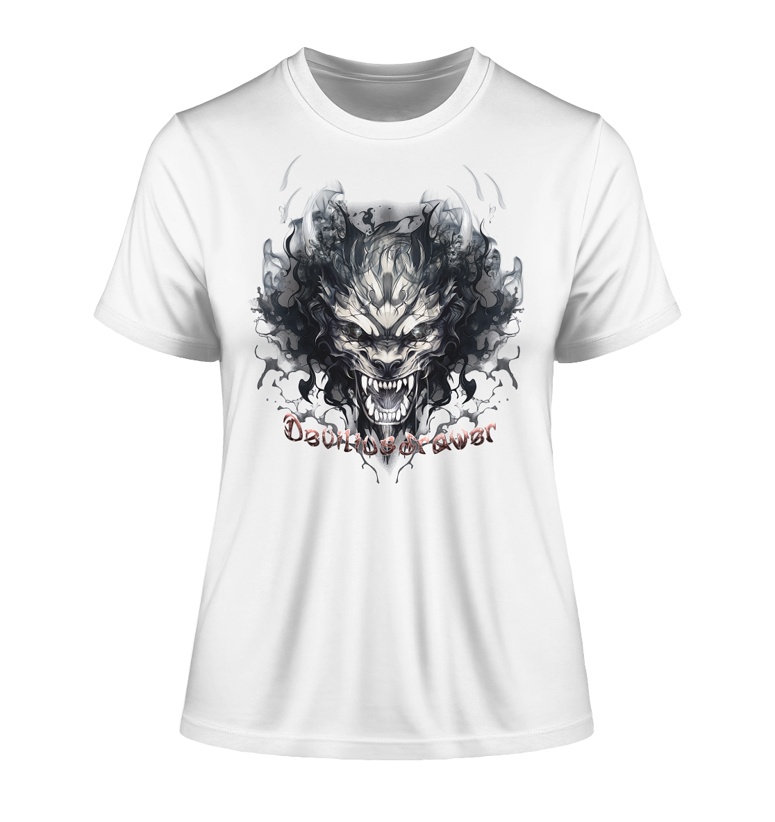 Deviliusdrawer Smoke Beast - Fitted Ladies Organic Shirt