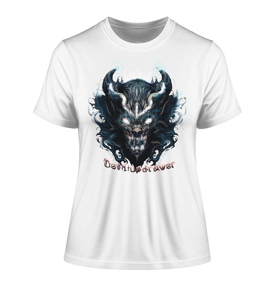 Deviliusdrawer Demonic Star - Fitted Ladies Organic Shirt