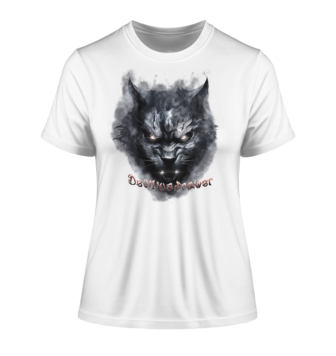 Deviliusdrawer Dark Beast Tiger - Fitted Ladies Organic Shirt