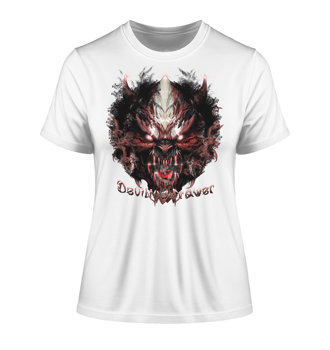 Deviliusdrawer Bloody Demon Vampire - Fitted Ladies Organic Shirt