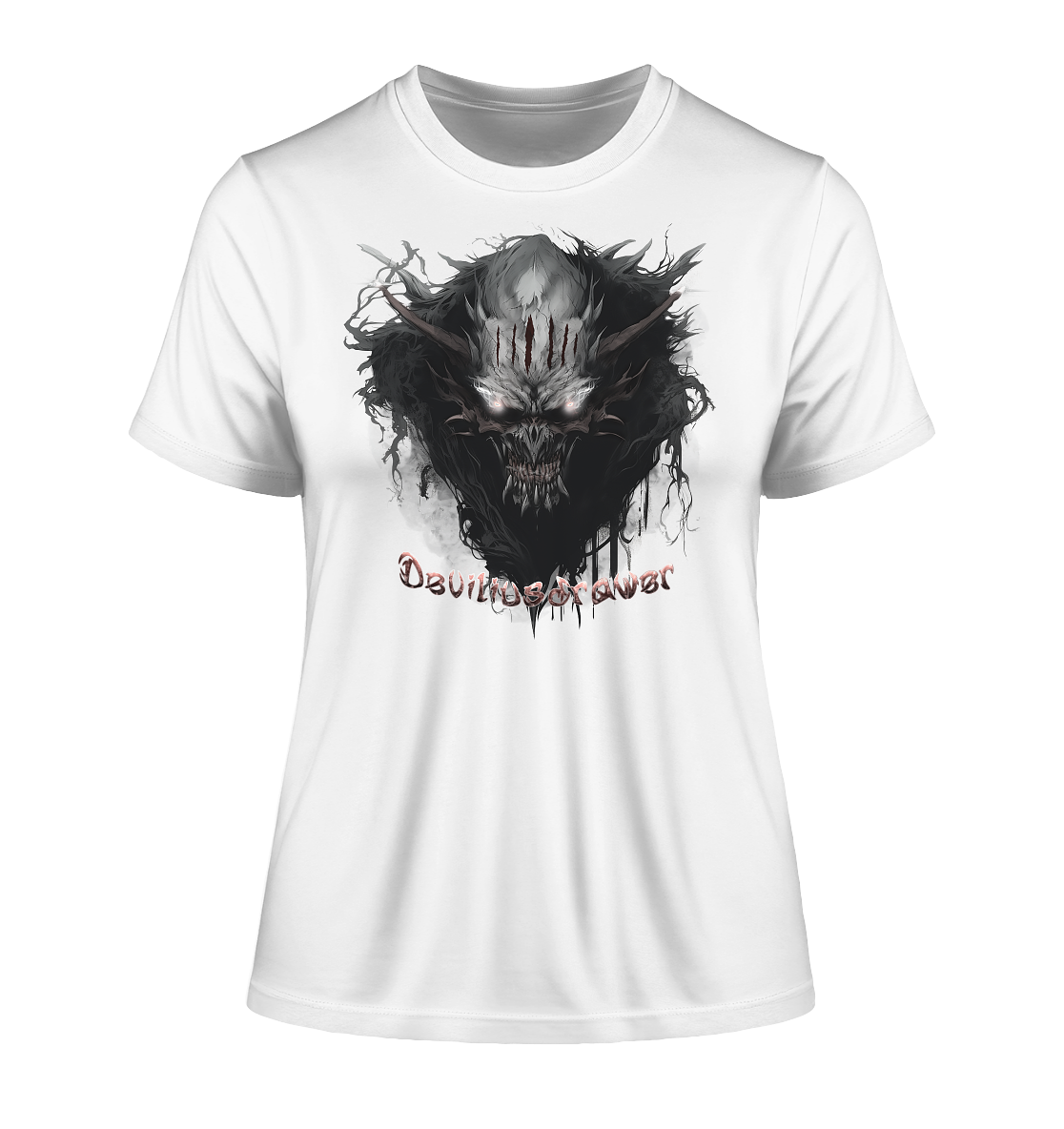 Deviliusdrawer Dark Smoke Demon - Fitted Ladies Organic Shirt