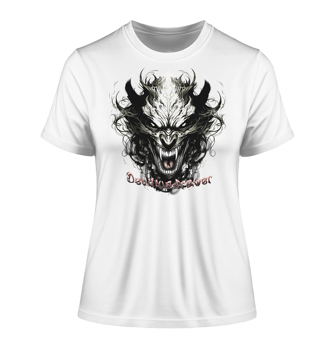 Deviliusdrawer Devil Vampire - Fitted Ladies Organic Shirt