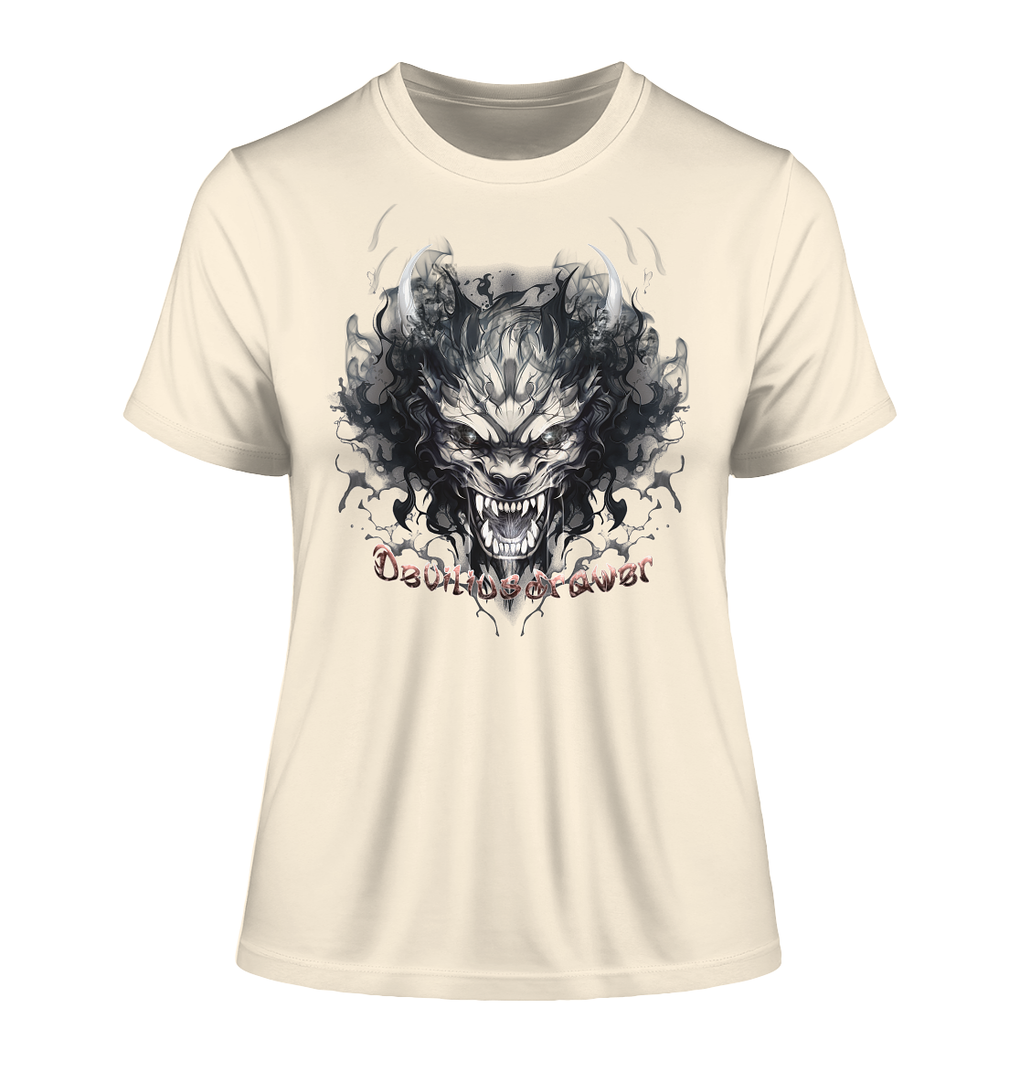 Deviliusdrawer Smoke Beast - Fitted Ladies Organic Shirt