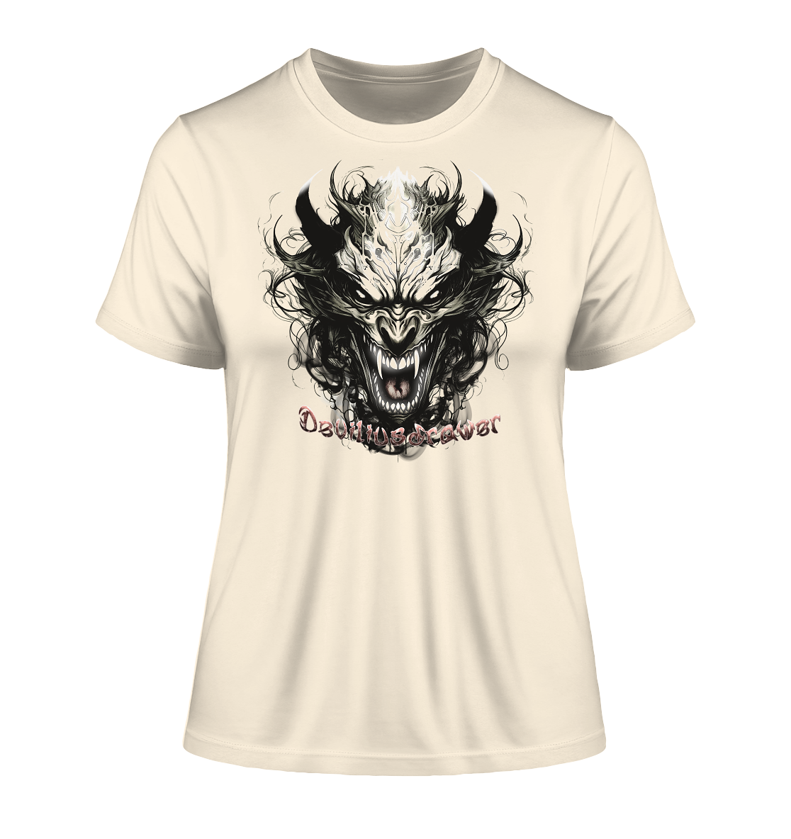 Deviliusdrawer Devil Vampire - Fitted Ladies Organic Shirt