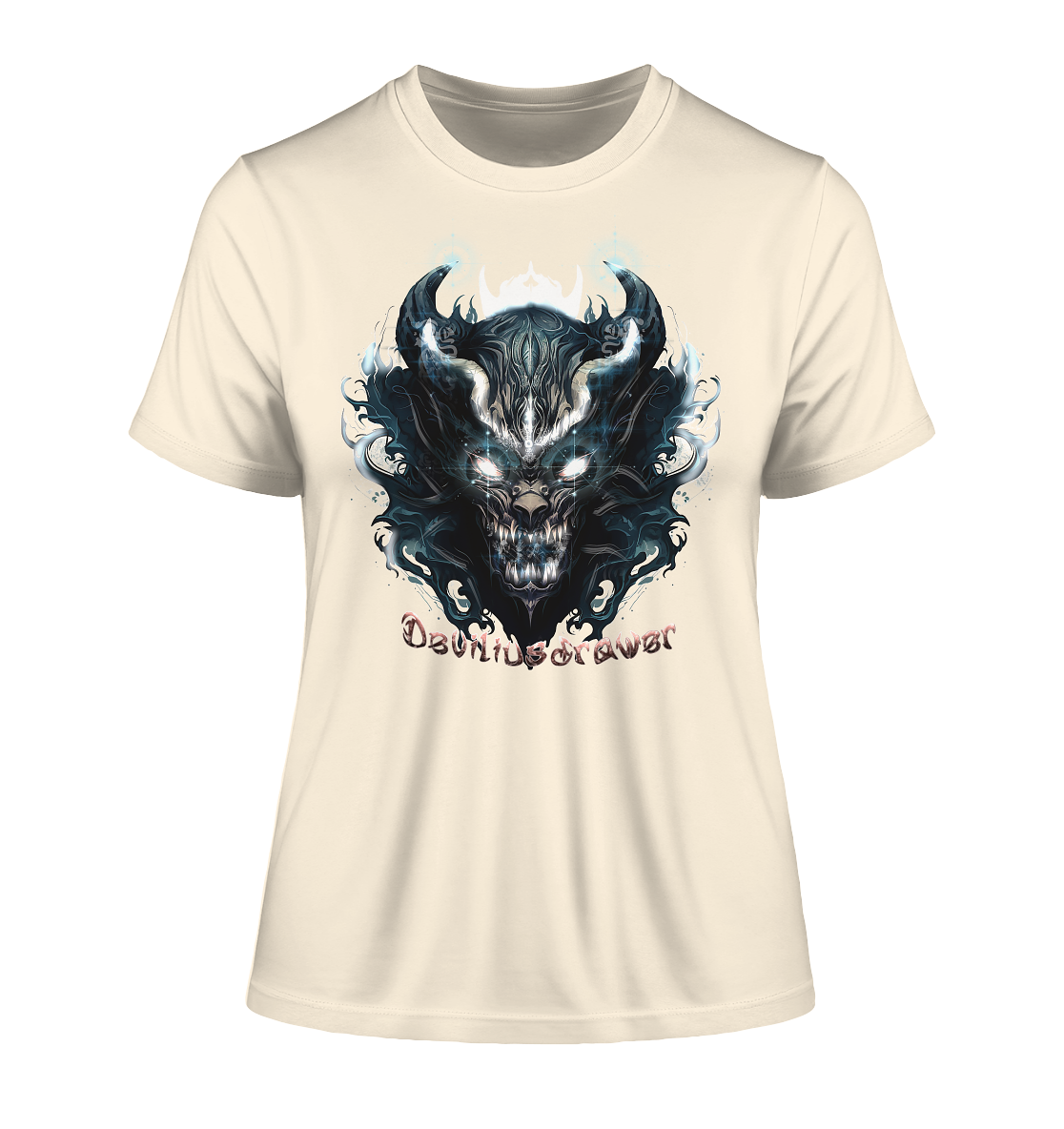 Deviliusdrawer Demonic Star - Fitted Ladies Organic Shirt