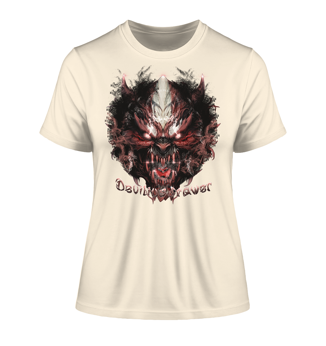 Deviliusdrawer Bloody Demon Vampire - Fitted Ladies Organic Shirt