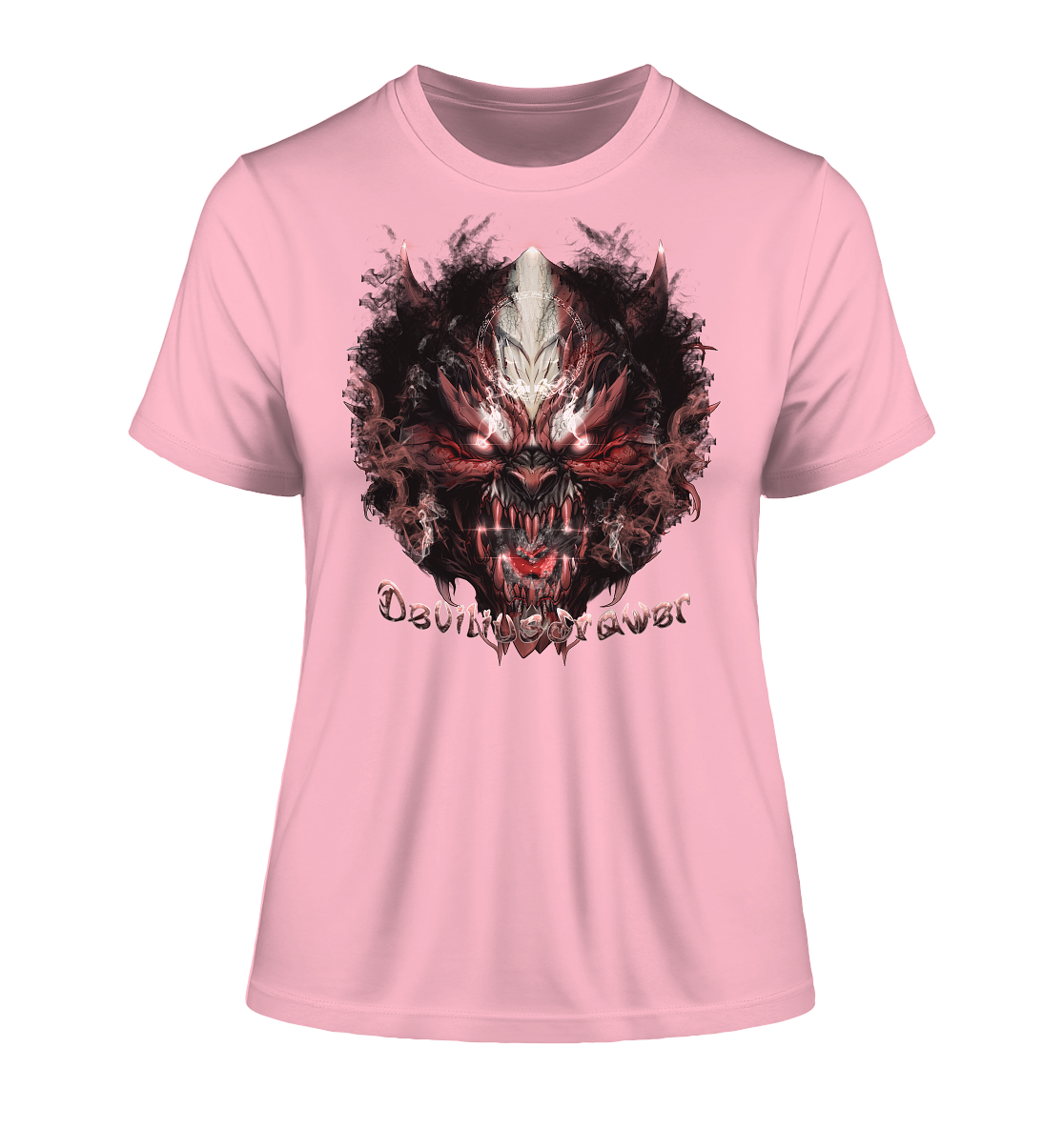 Deviliusdrawer Bloody Demon Vampire - Fitted Ladies Organic Shirt