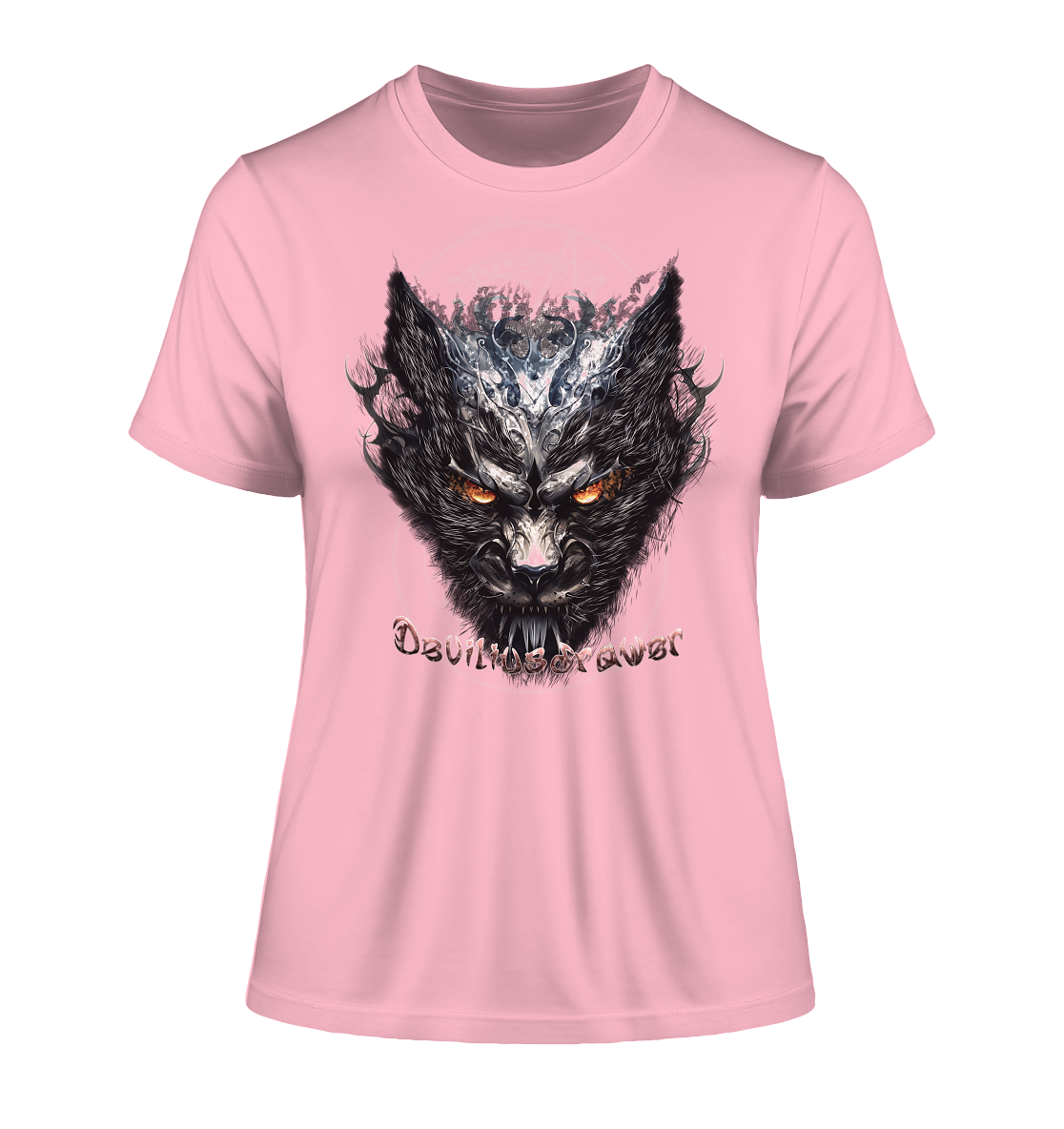Deviliusdrawer Iron Cat - Fitted Ladies Organic Shirt