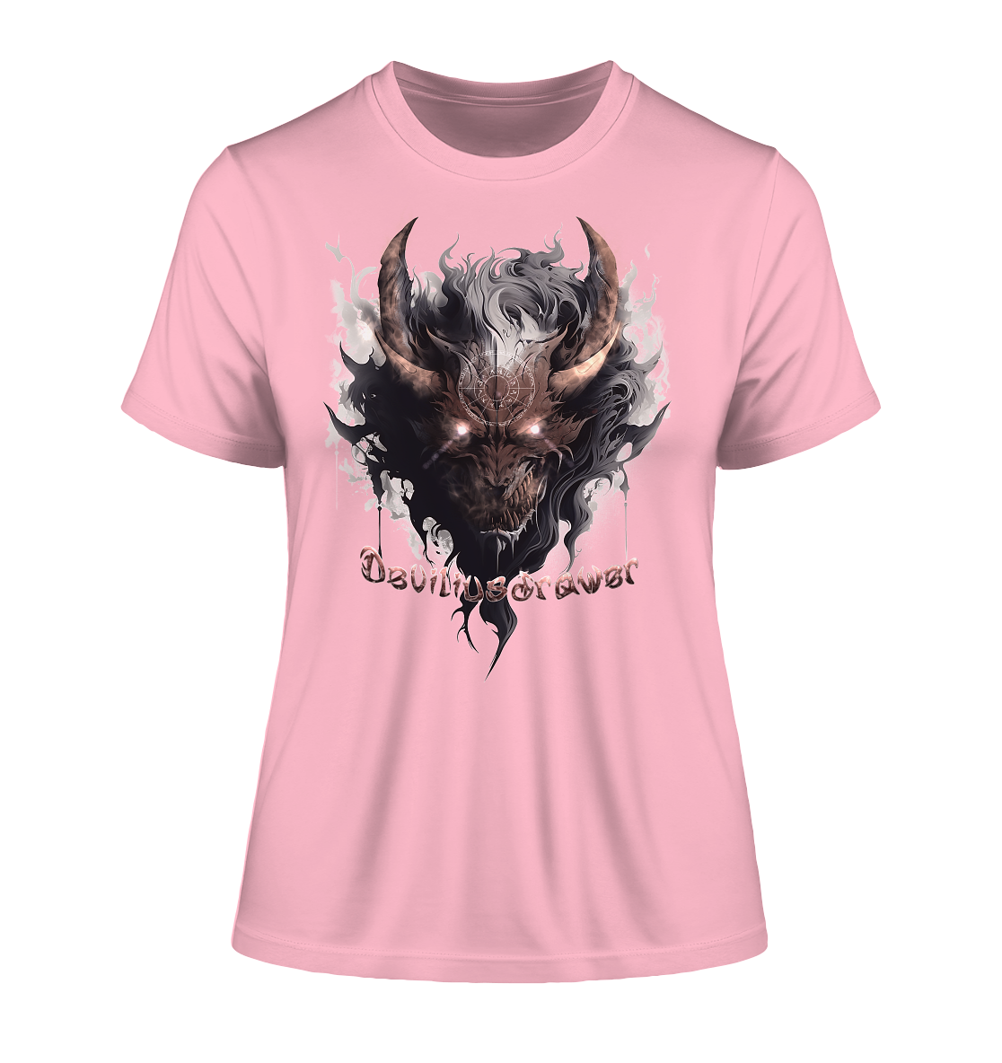 Deviliusdrawer Magic Redeyed Demon - Fitted Ladies Organic Shirt
