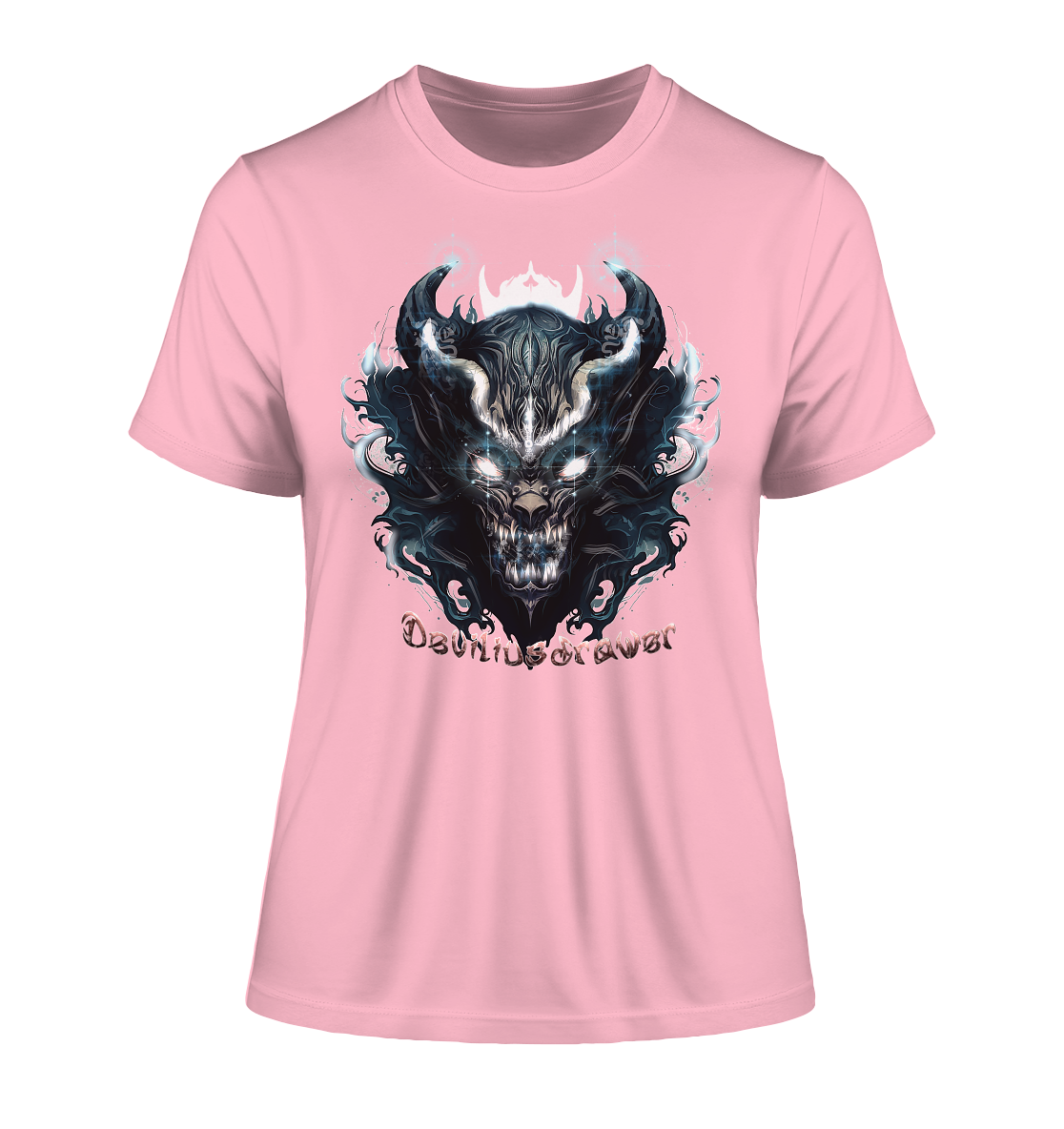 Deviliusdrawer Demonic Star - Fitted Ladies Organic Shirt