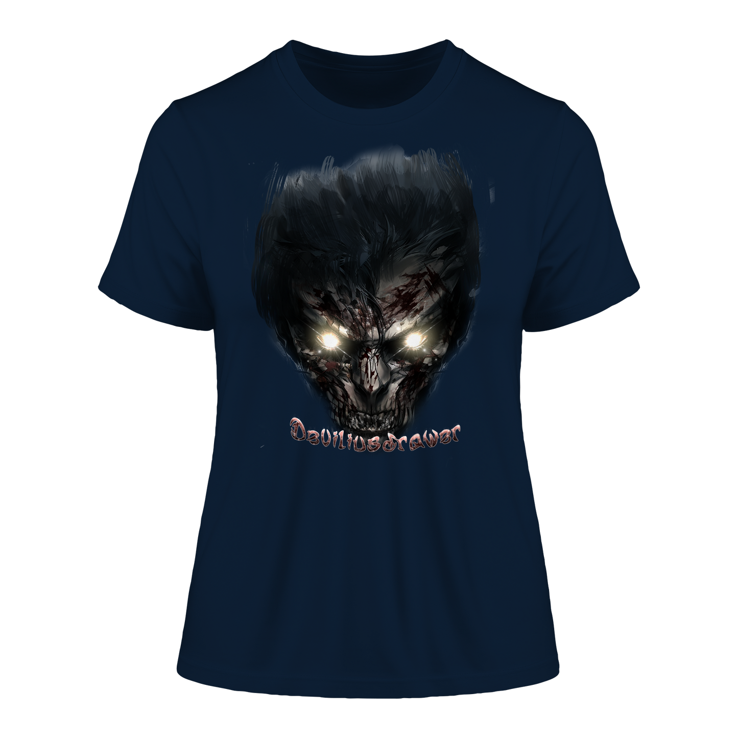 Deviliusdrawer Dark Zombie - Fitted Ladies Organic Shirt