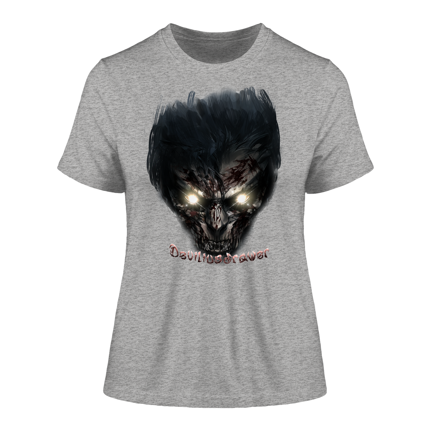 Deviliusdrawer Dark Zombie - Fitted Ladies Organic Shirt