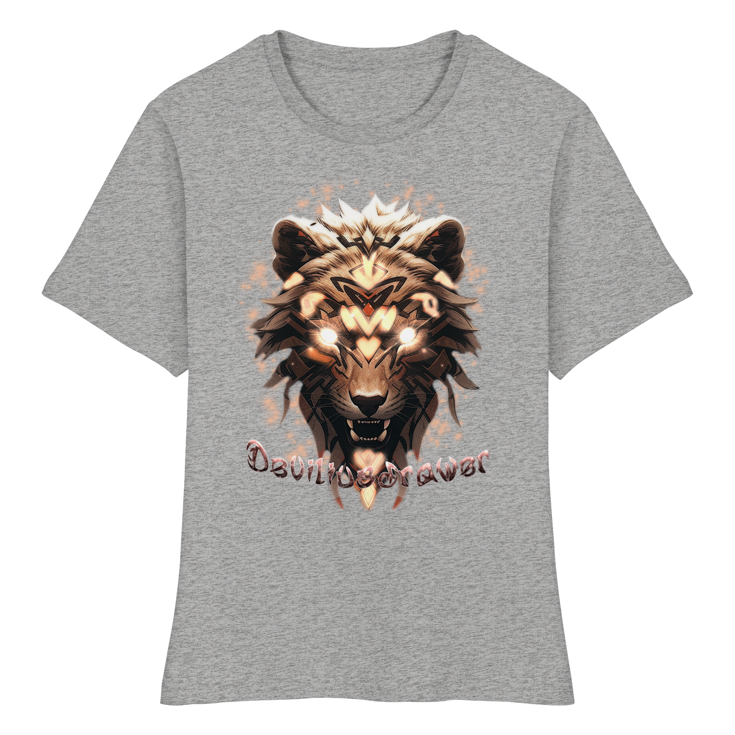 Deviliusdrawer Gold Weartiger - Fitted Ladies Organic Shirt
