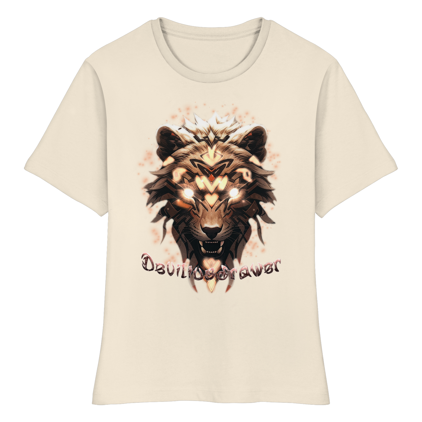 Deviliusdrawer Gold Weartiger - Fitted Ladies Organic Shirt