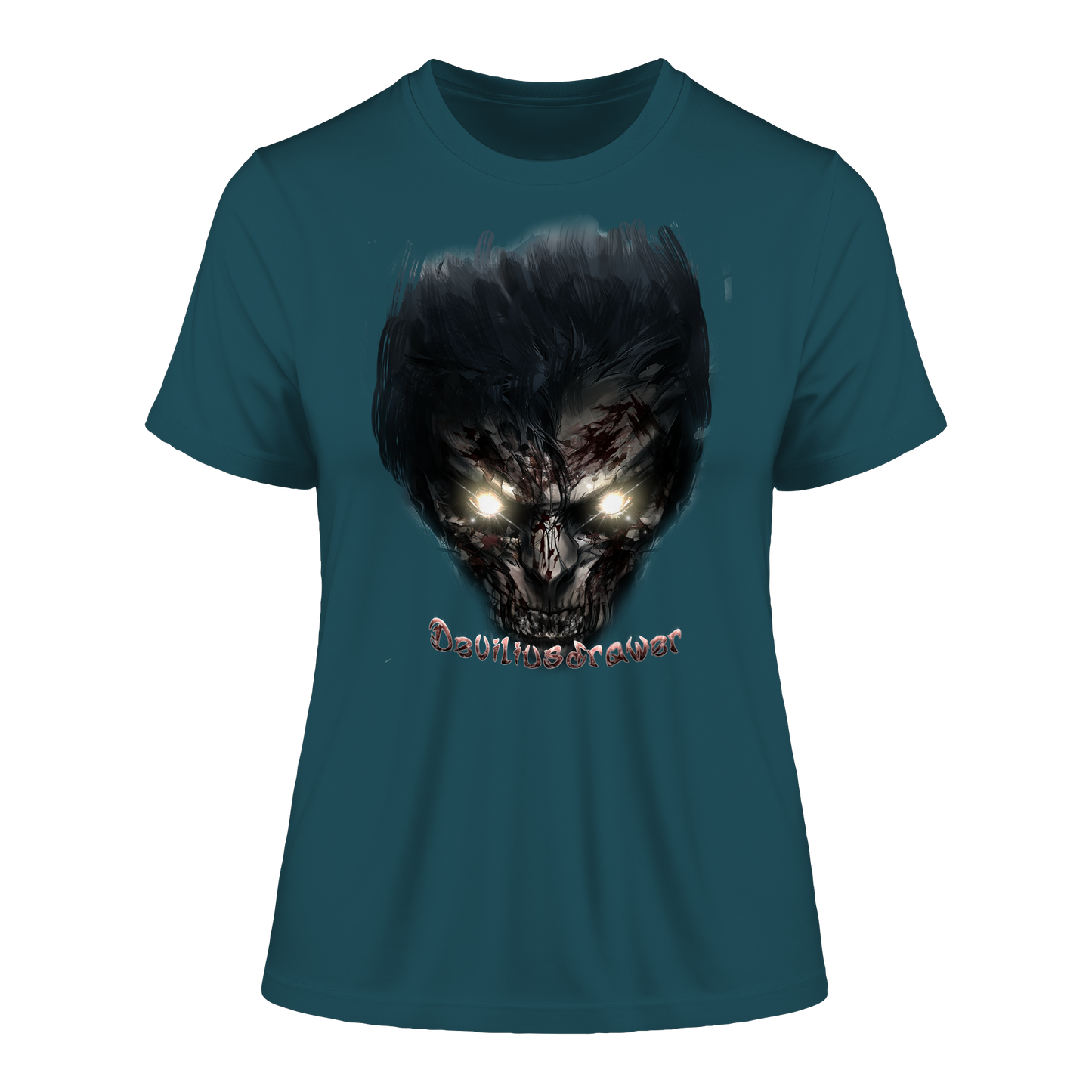 Deviliusdrawer Dark Zombie - Fitted Ladies Organic Shirt
