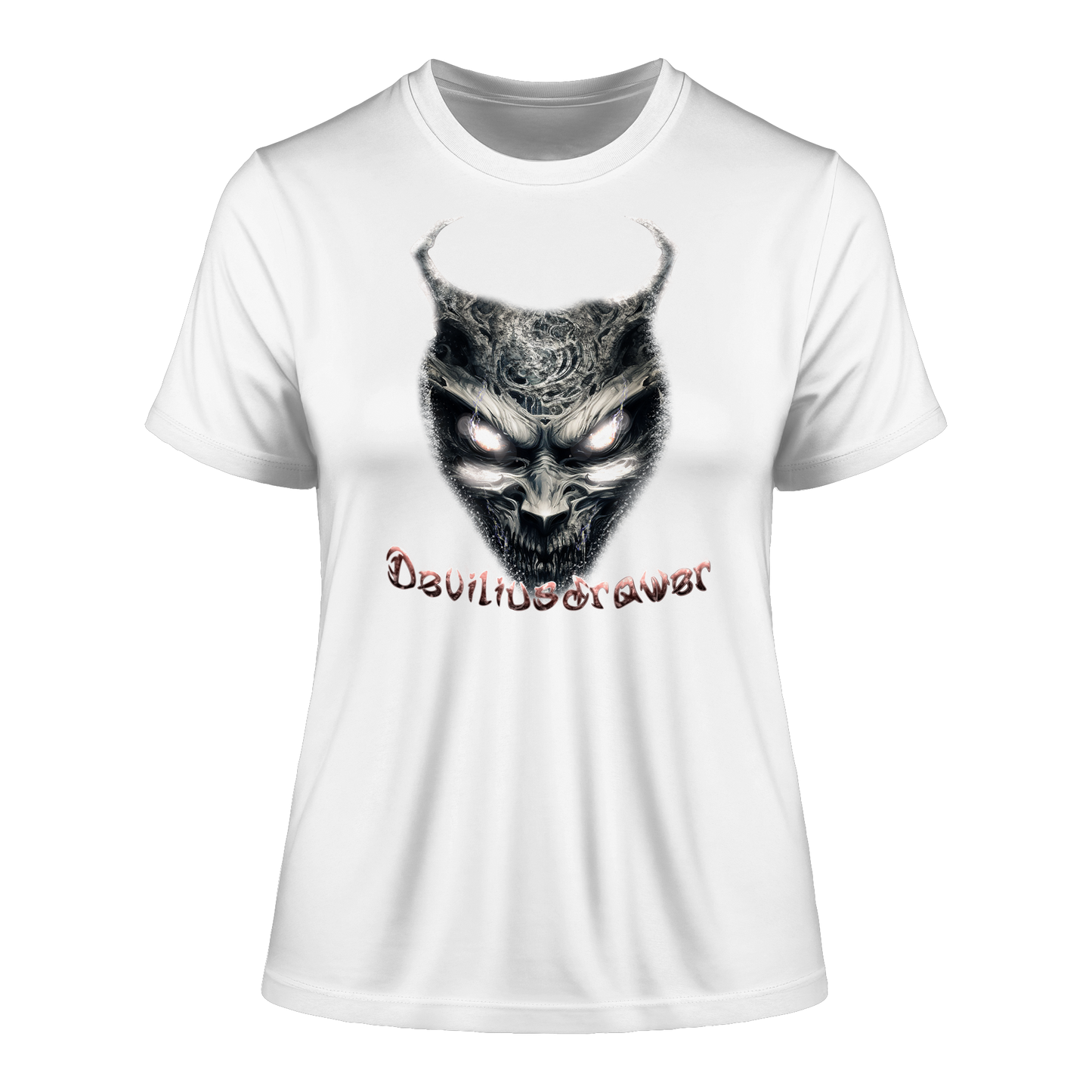Deviliusdrawer Demonic Evil Zombie - Fitted Ladies Organic Shirt