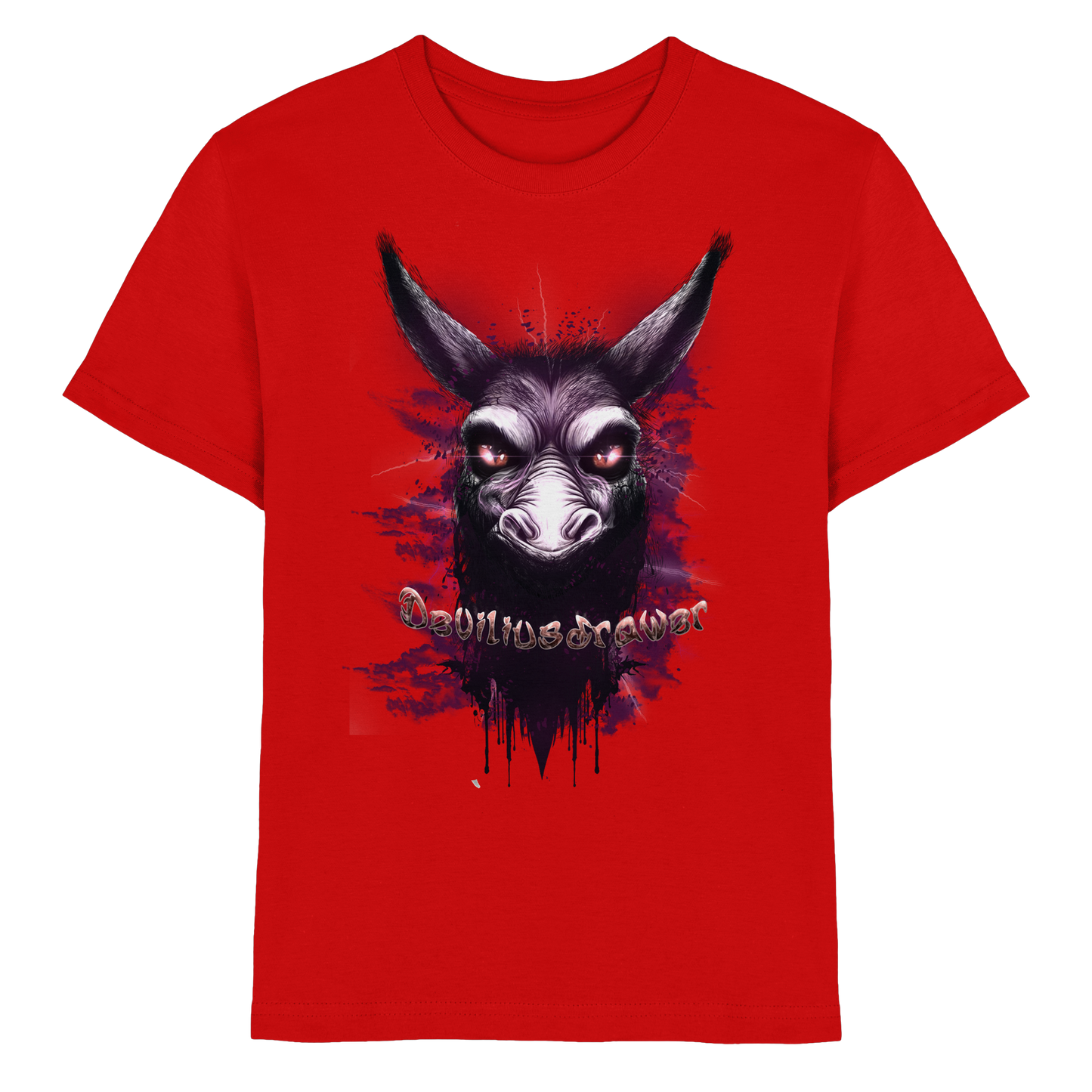 Deviliusdrawer Purple Donkey - Kids Premium Shirt